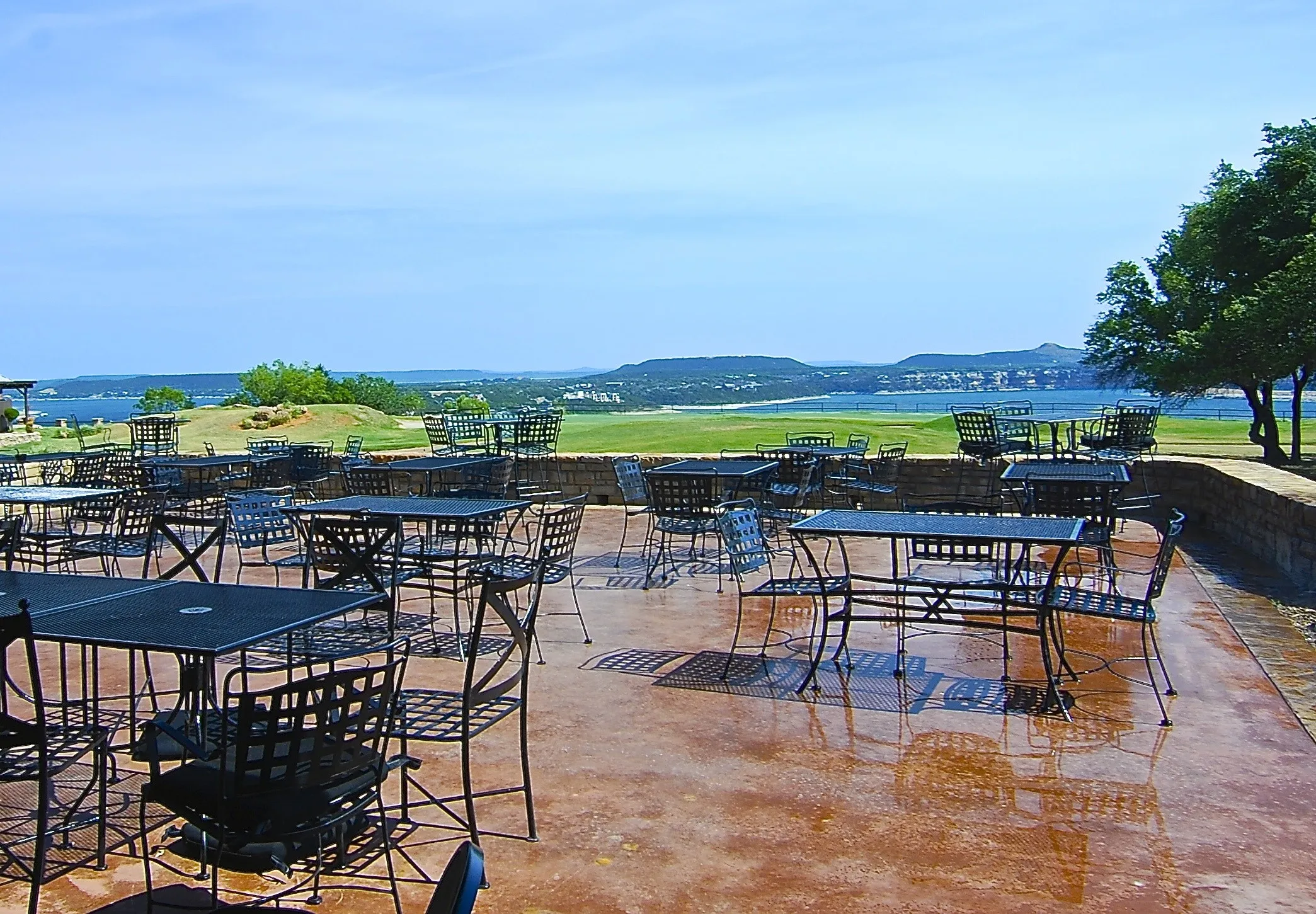 Dining at the Chaparral Grille at The Cliffs is first class.  The outdoor views are stunning!