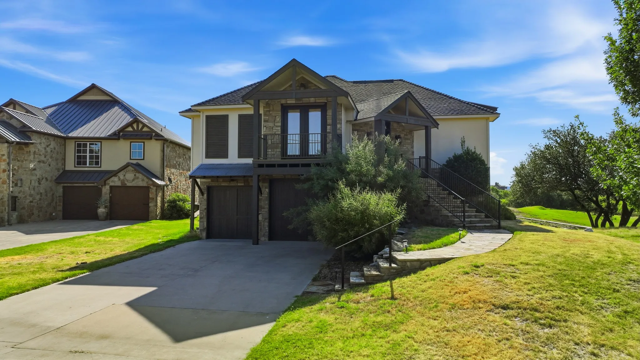 This updated, gorgeous 5 BED 3 BATH house has the .22 acre lot next to it included in the sale.  Unbeatable views of the lake and fairway. Best seen in person!