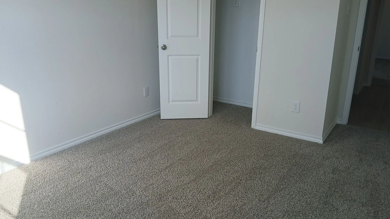 Neutral-toned carpet flooring