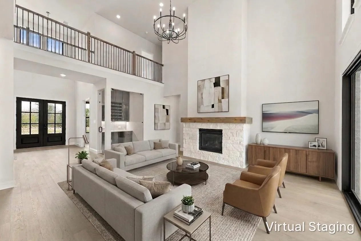 1300 Ramble Way_Family Room Virtually Staged