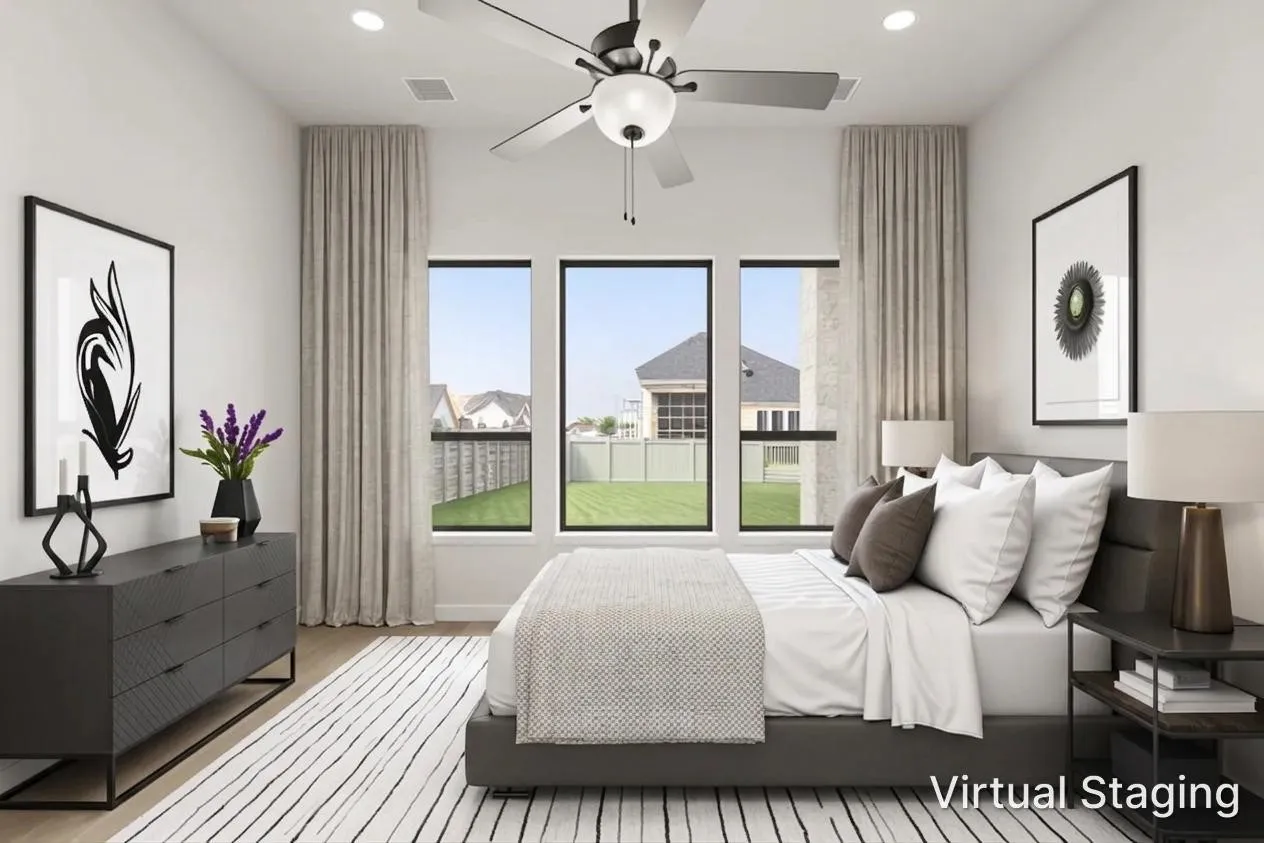 1300 Ramble Way_Primary Bedroom Virtually Staged