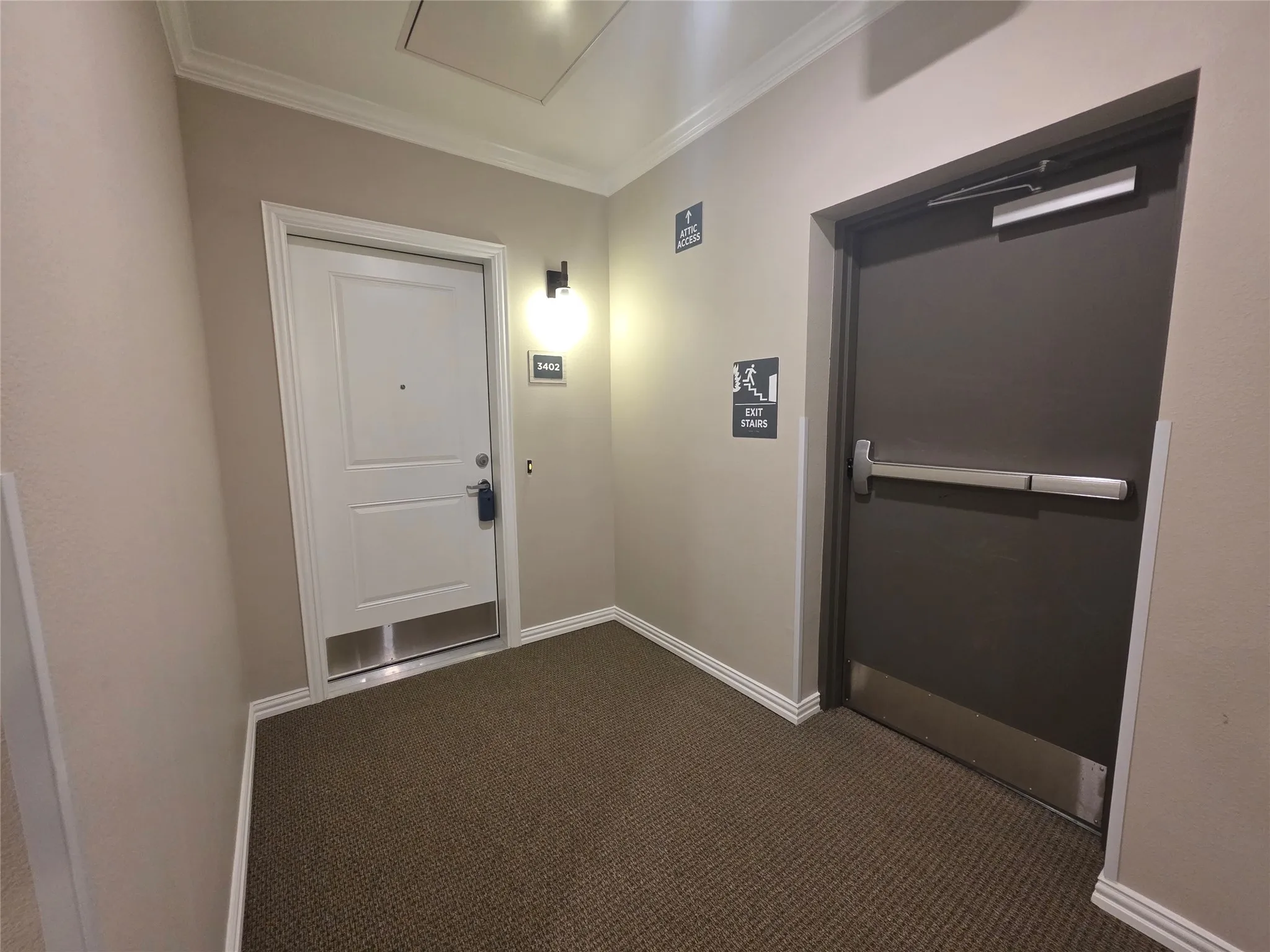 4th Floor Entry from Hallway, Close to Stairs and Elevator