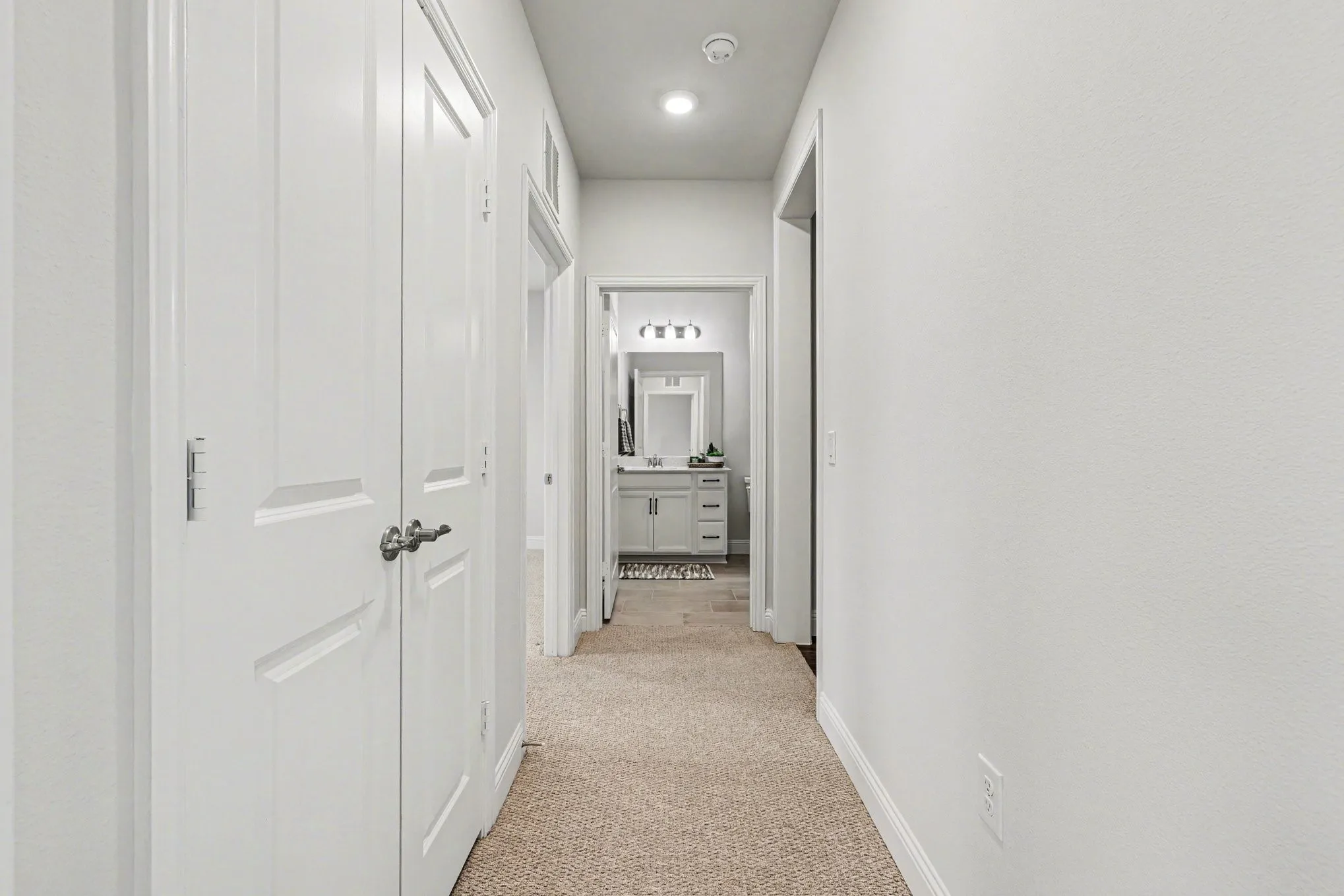 Hallway to secondary Bedroom and Office