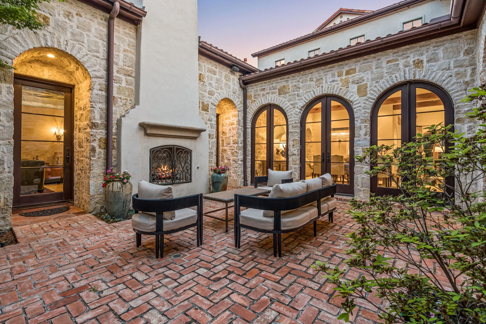 The front courtyard welcomes you in and sets the stage for relaxed moments