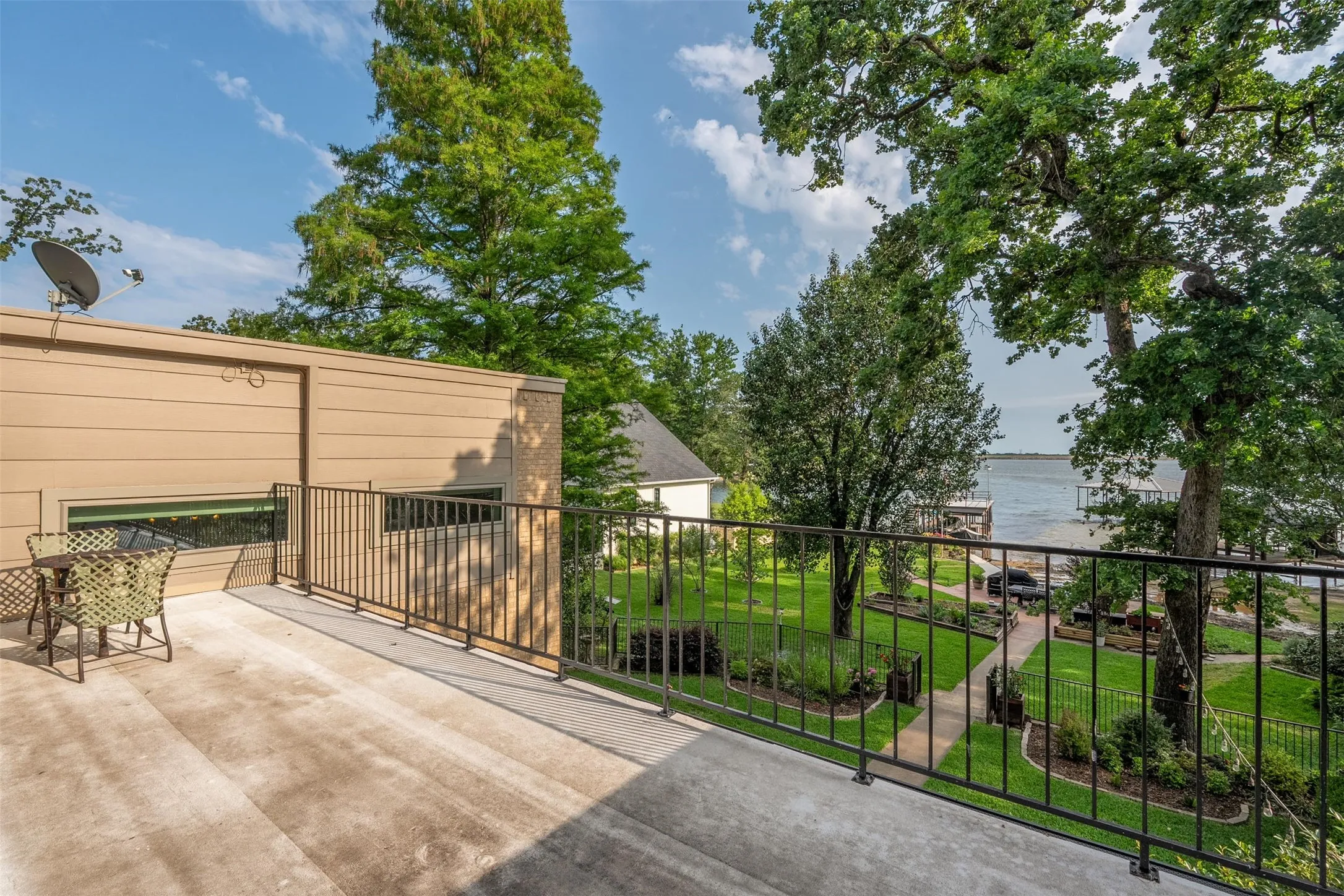 Private Patio Overlooking The Lake Off Of Master Bedroom