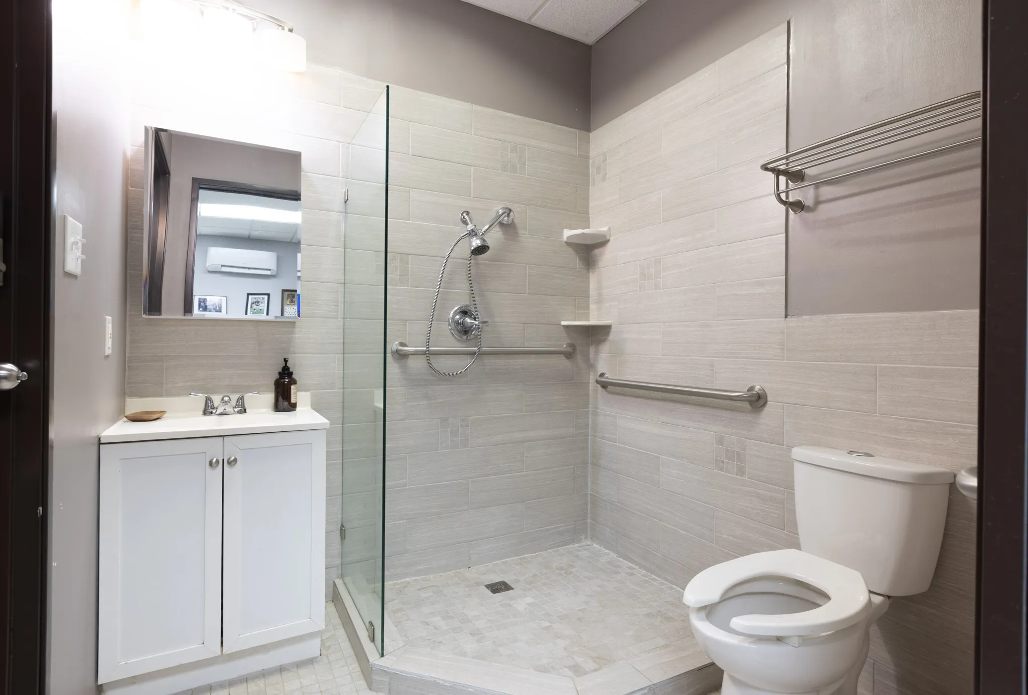 Full Bath in Office-Bedroom in Workshop.