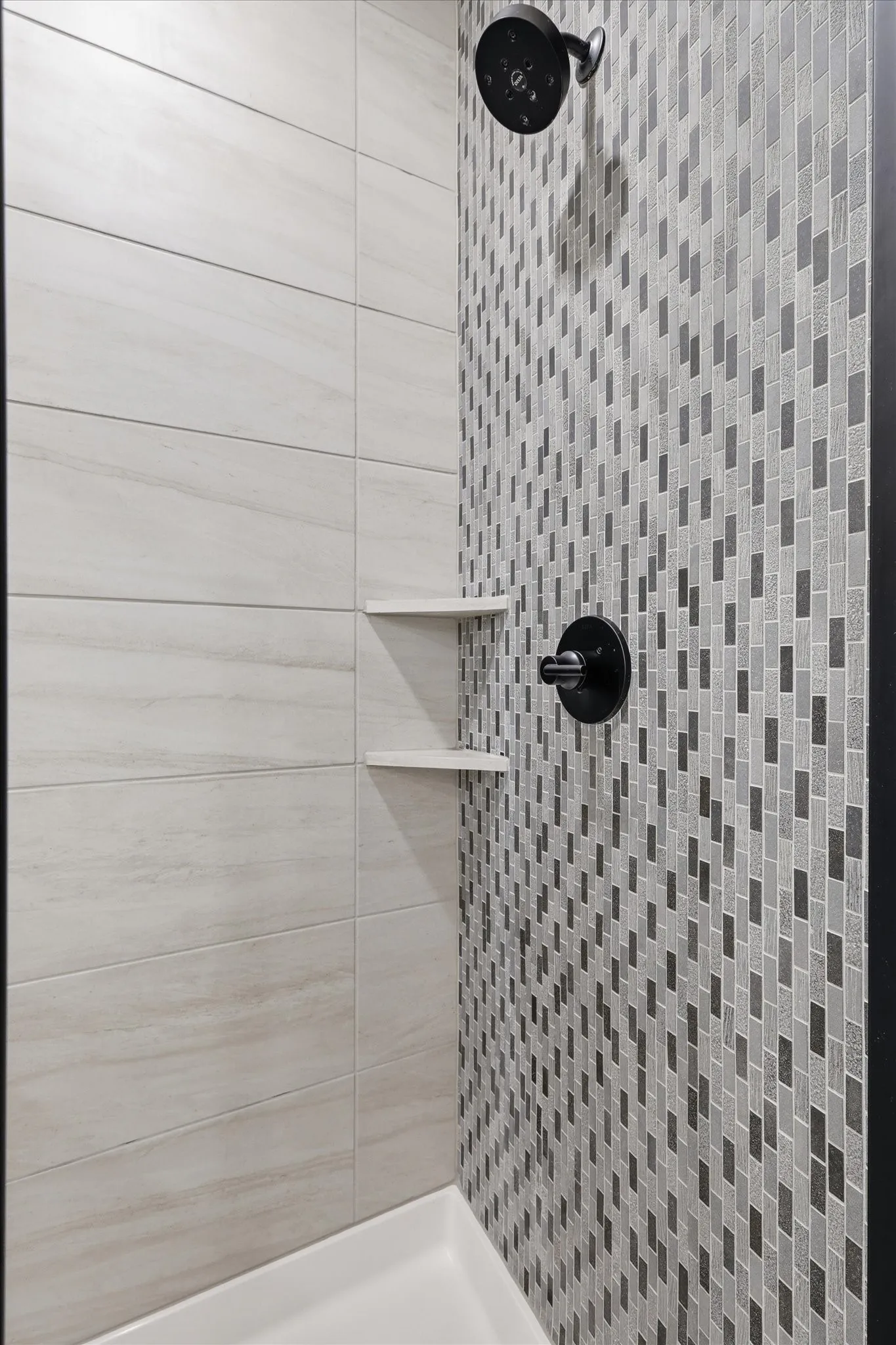 Upgraded tile and fixtures