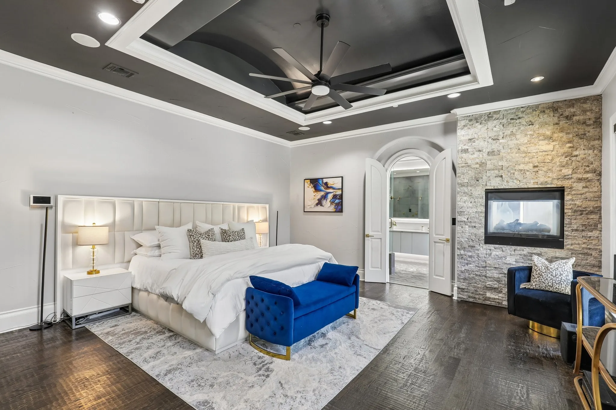 Primary Bedroom with Fireplace