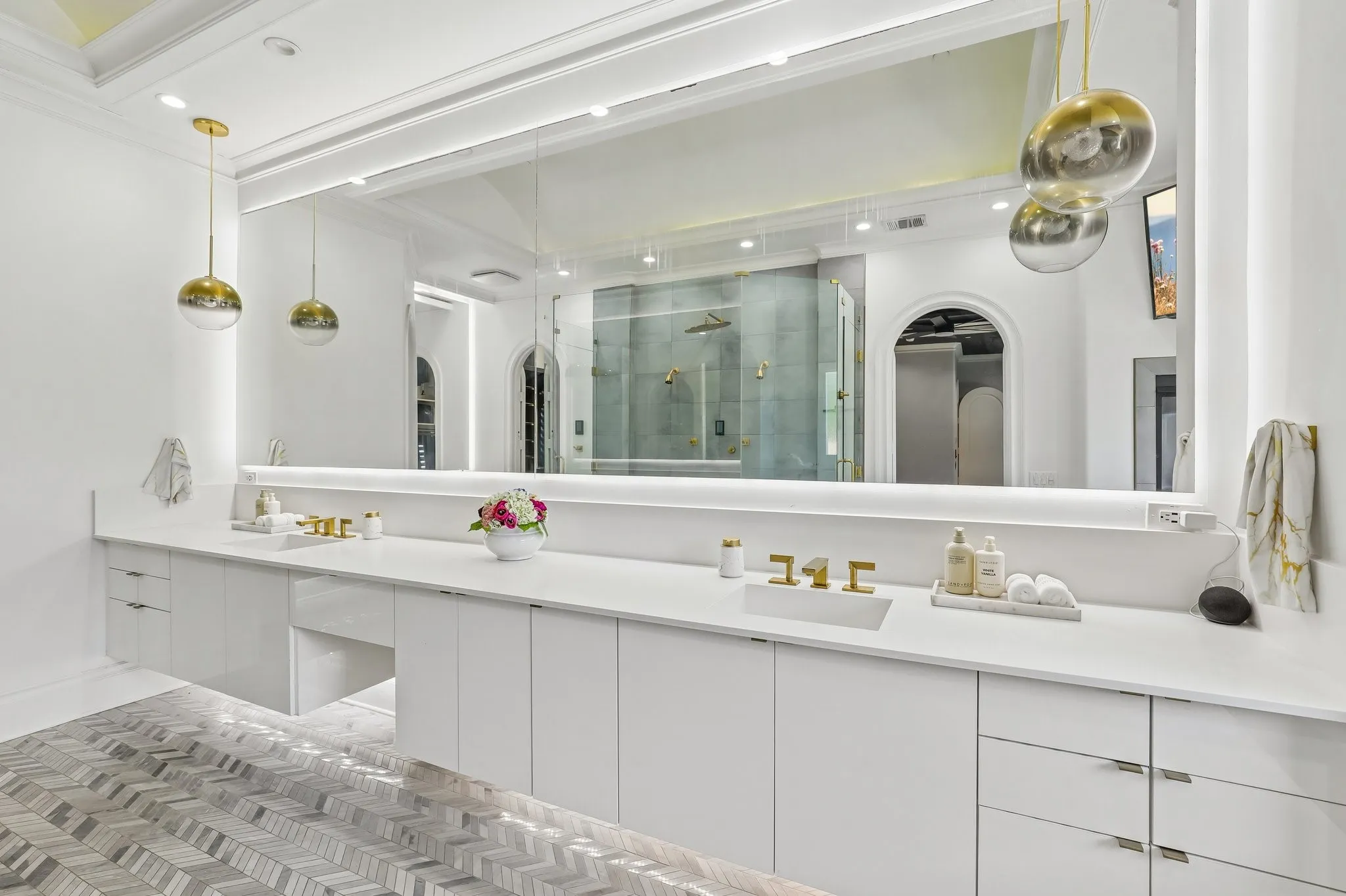 Primary Bath with Double Vanities
