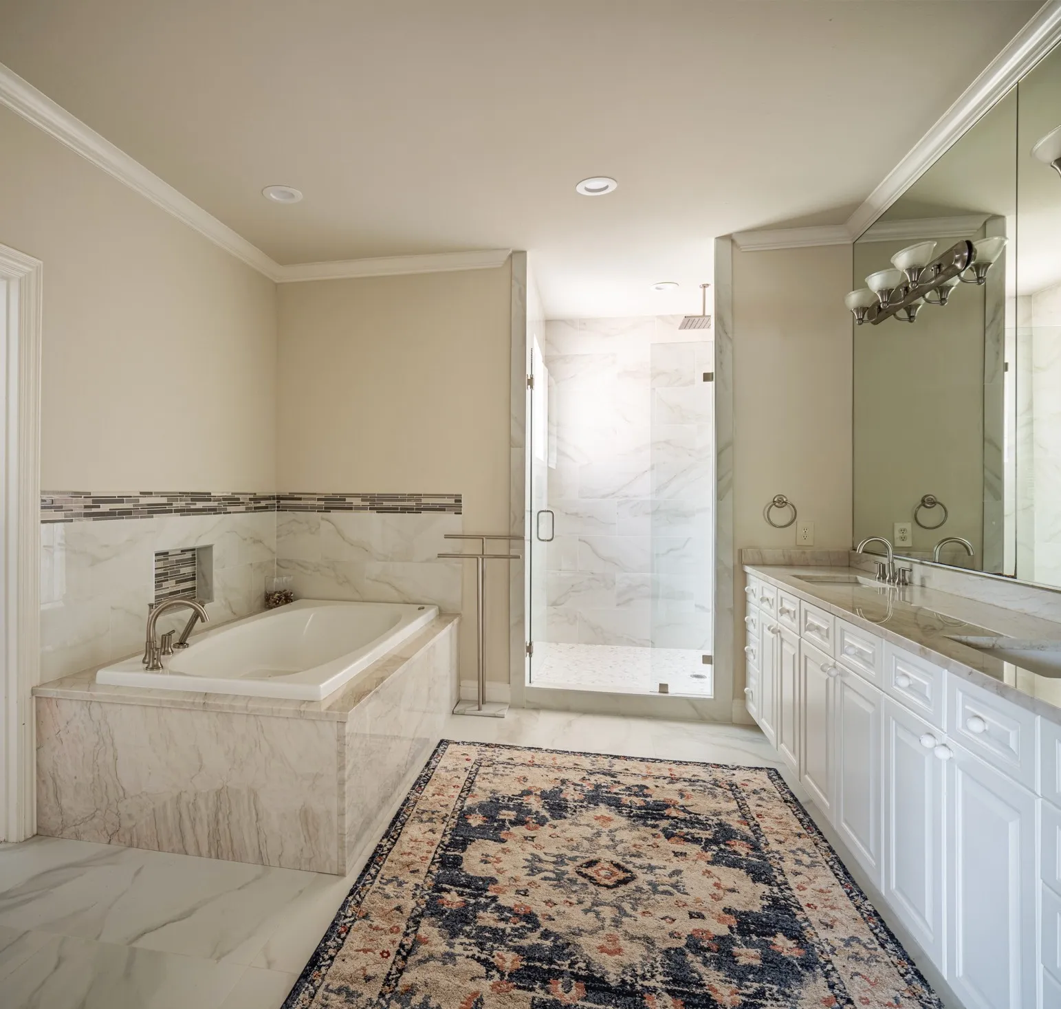 Primary Bathroom with oversized Walk-In Shower