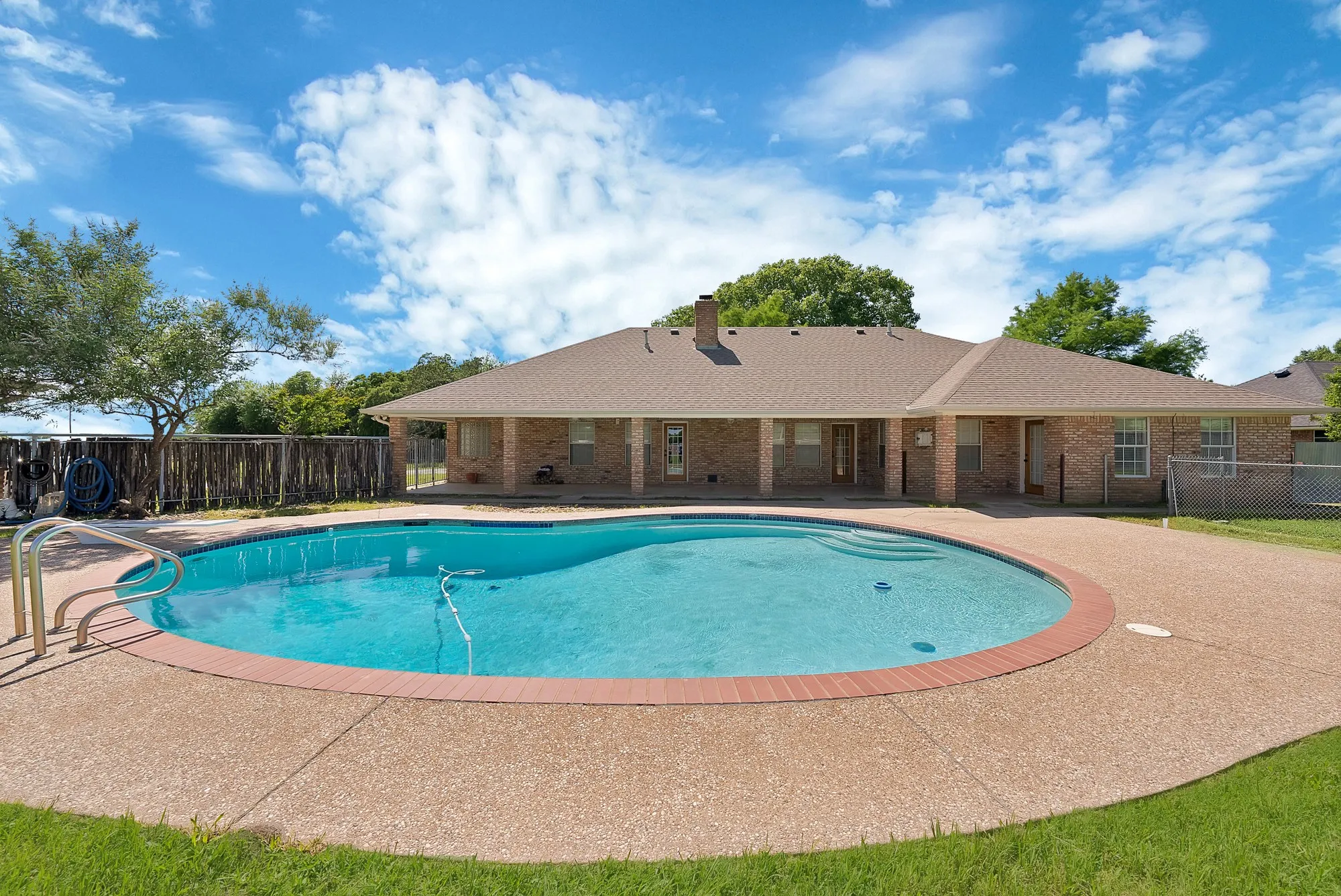 Plenty of room for lounging and large back porch