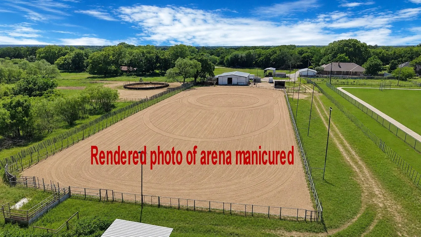 how arena could be freshly groomed