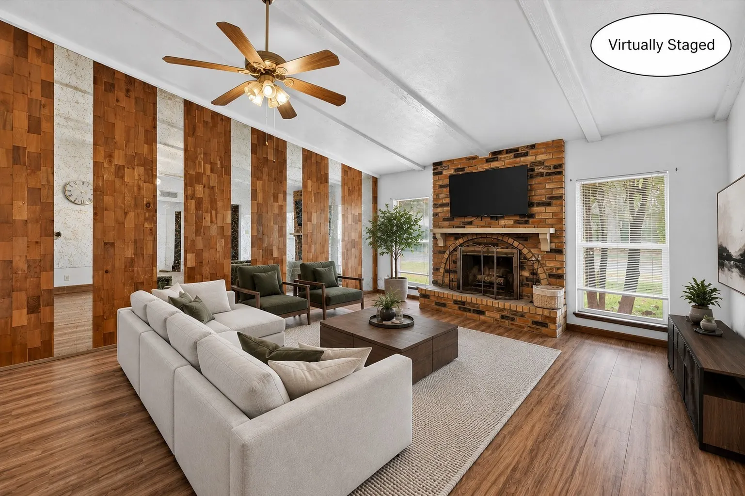 Classic features with modern flair, enjoyable for all. (Virtually Staged)
