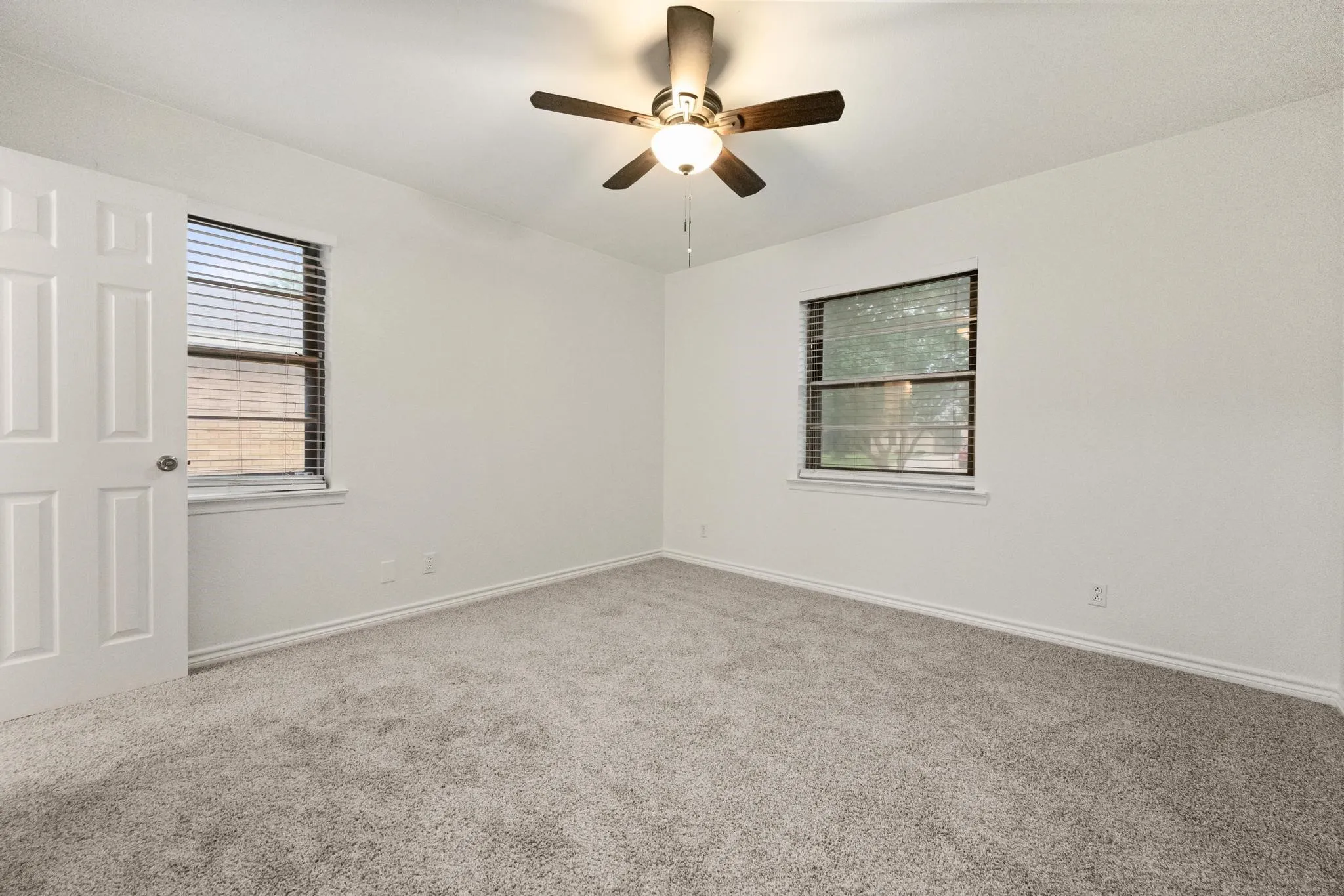 Bedroom with half bath