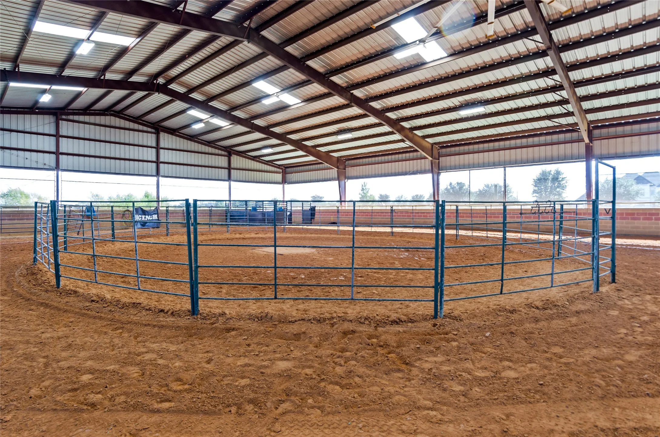 View of riding arena with a view of countryside