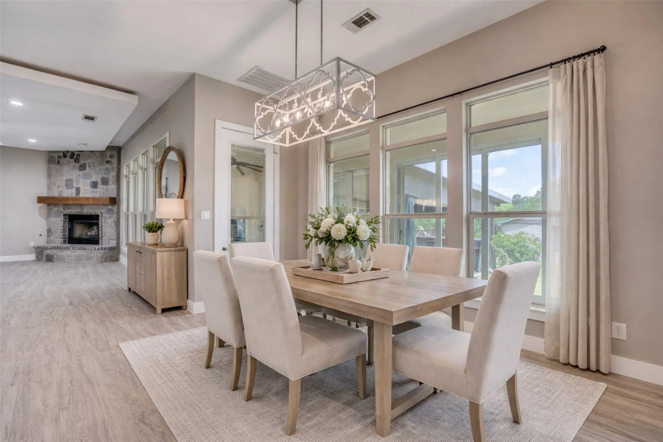 Breakfast area.  Virtually staged.