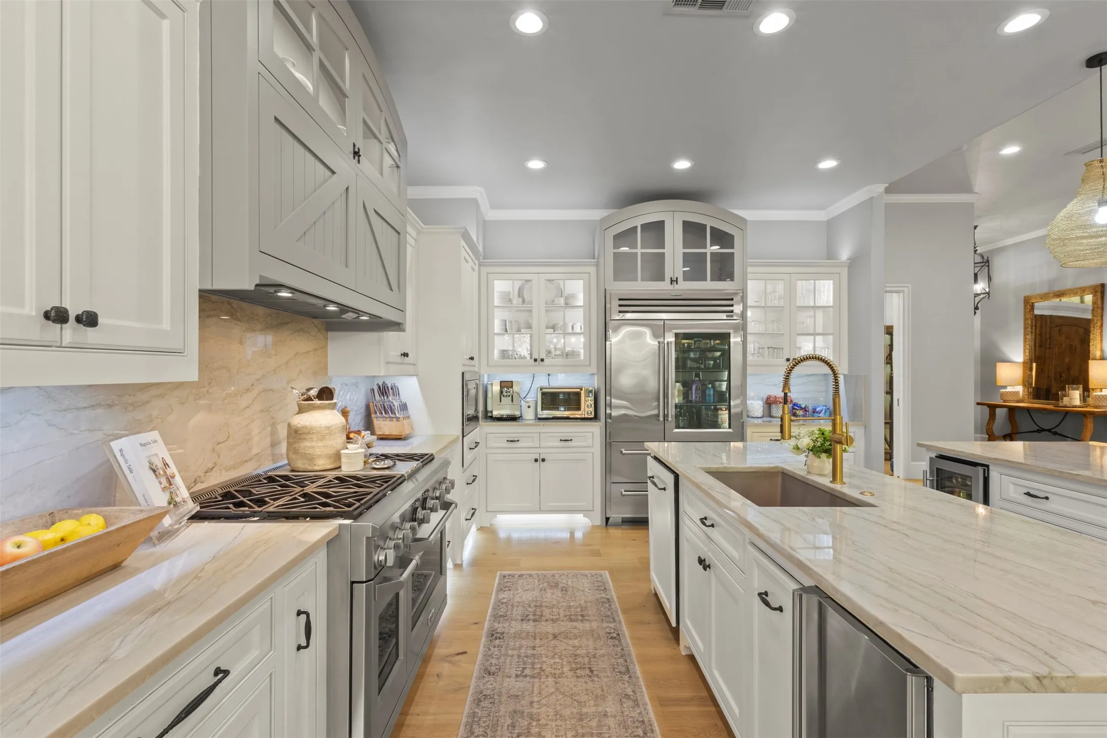 built in fridge and high end appliances