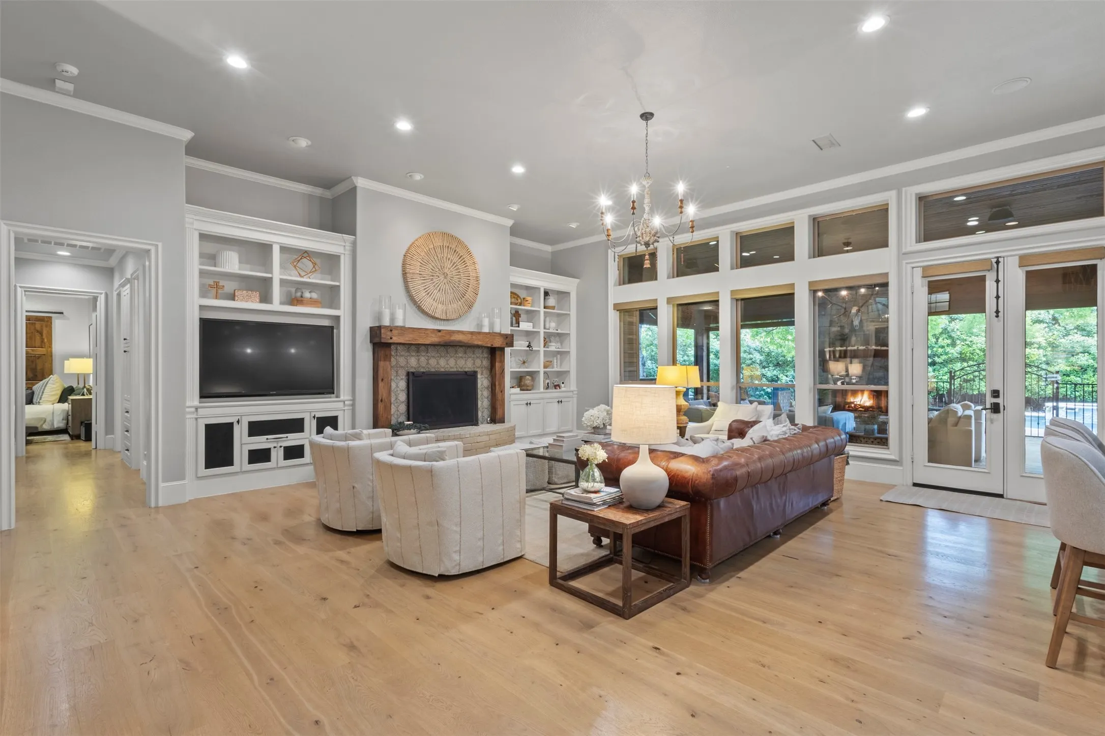 lots of natural light overlooking outdoor patio
