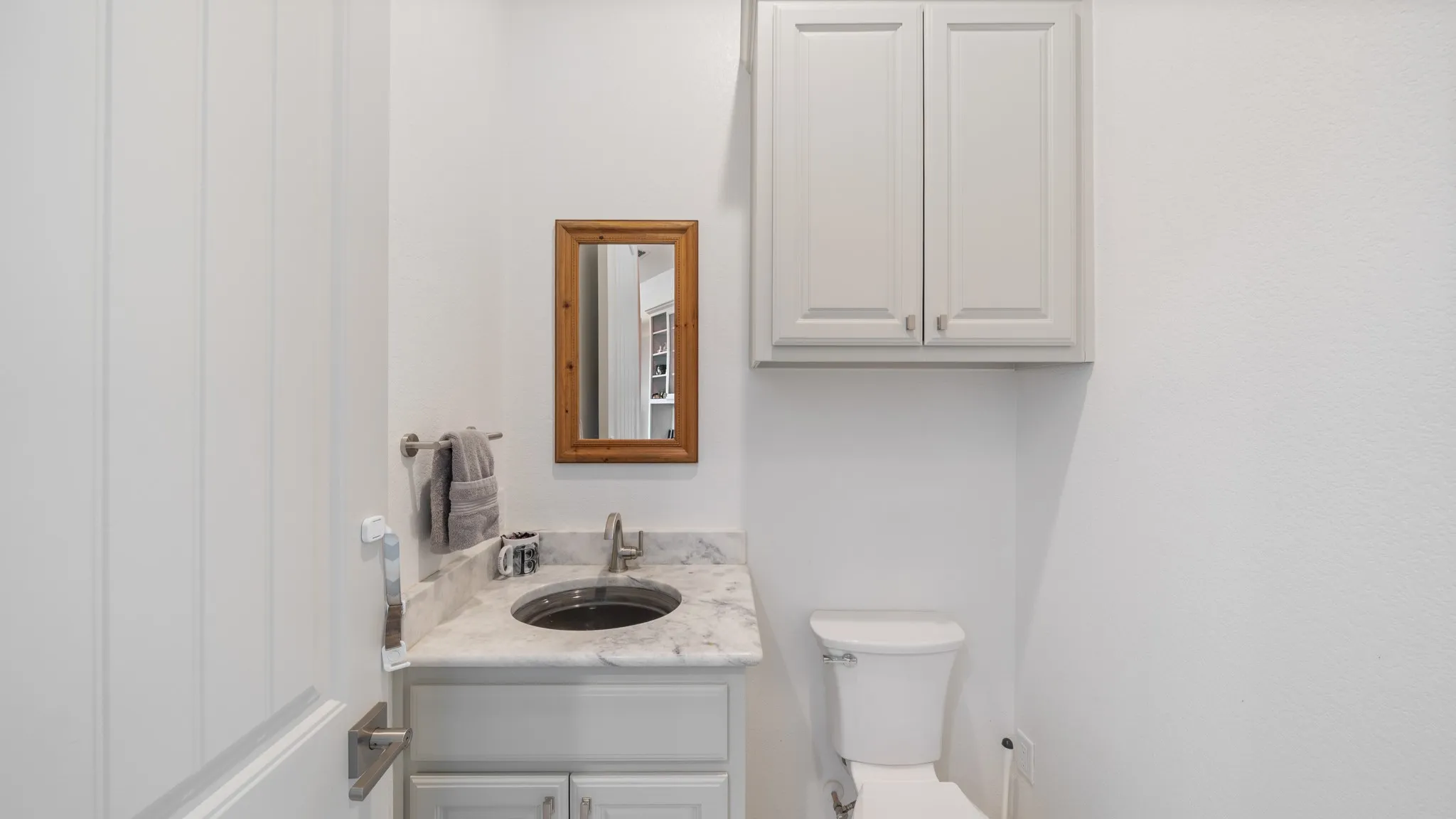 half bath next to laundry room