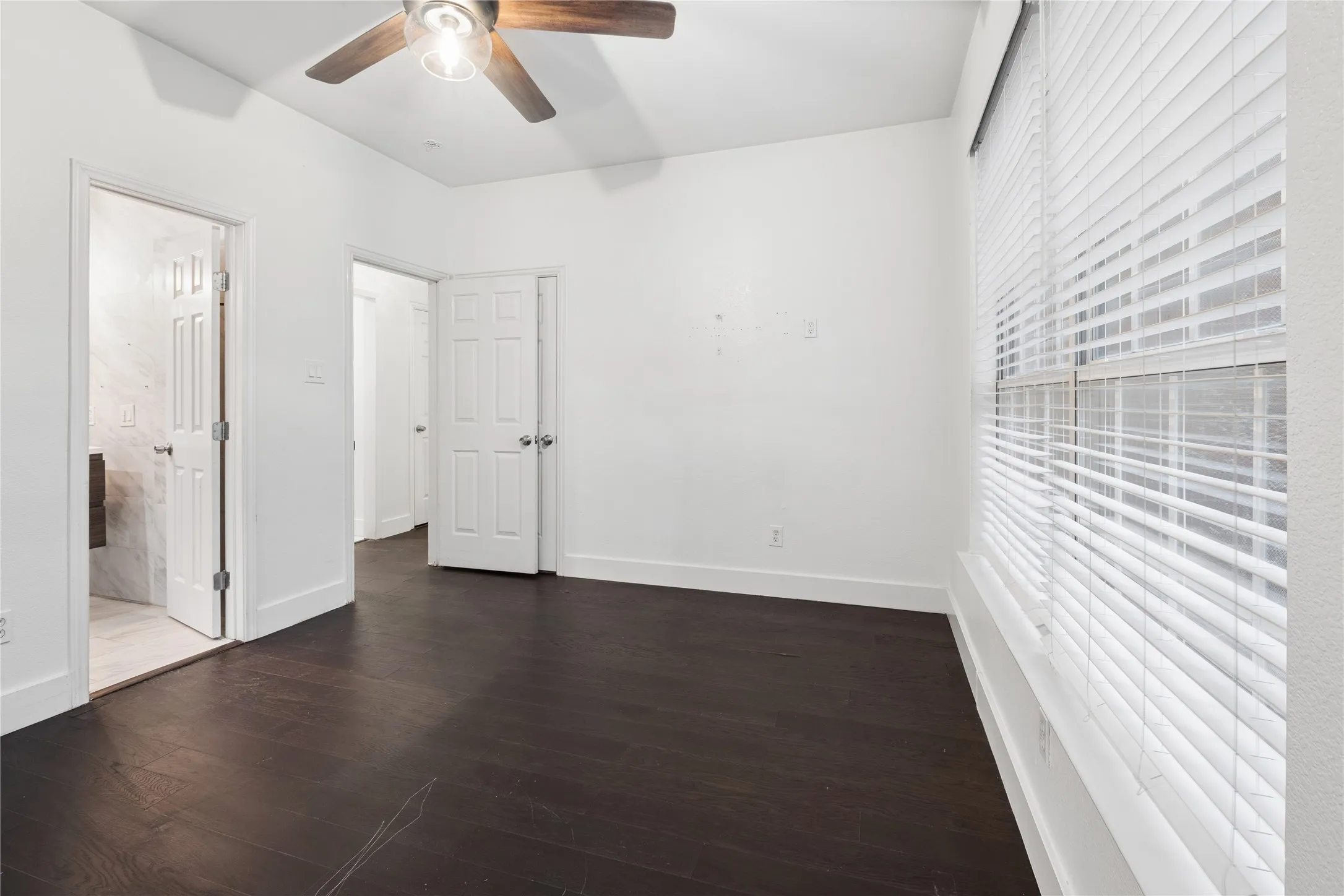 Downstairs Bedroom with full bathroom