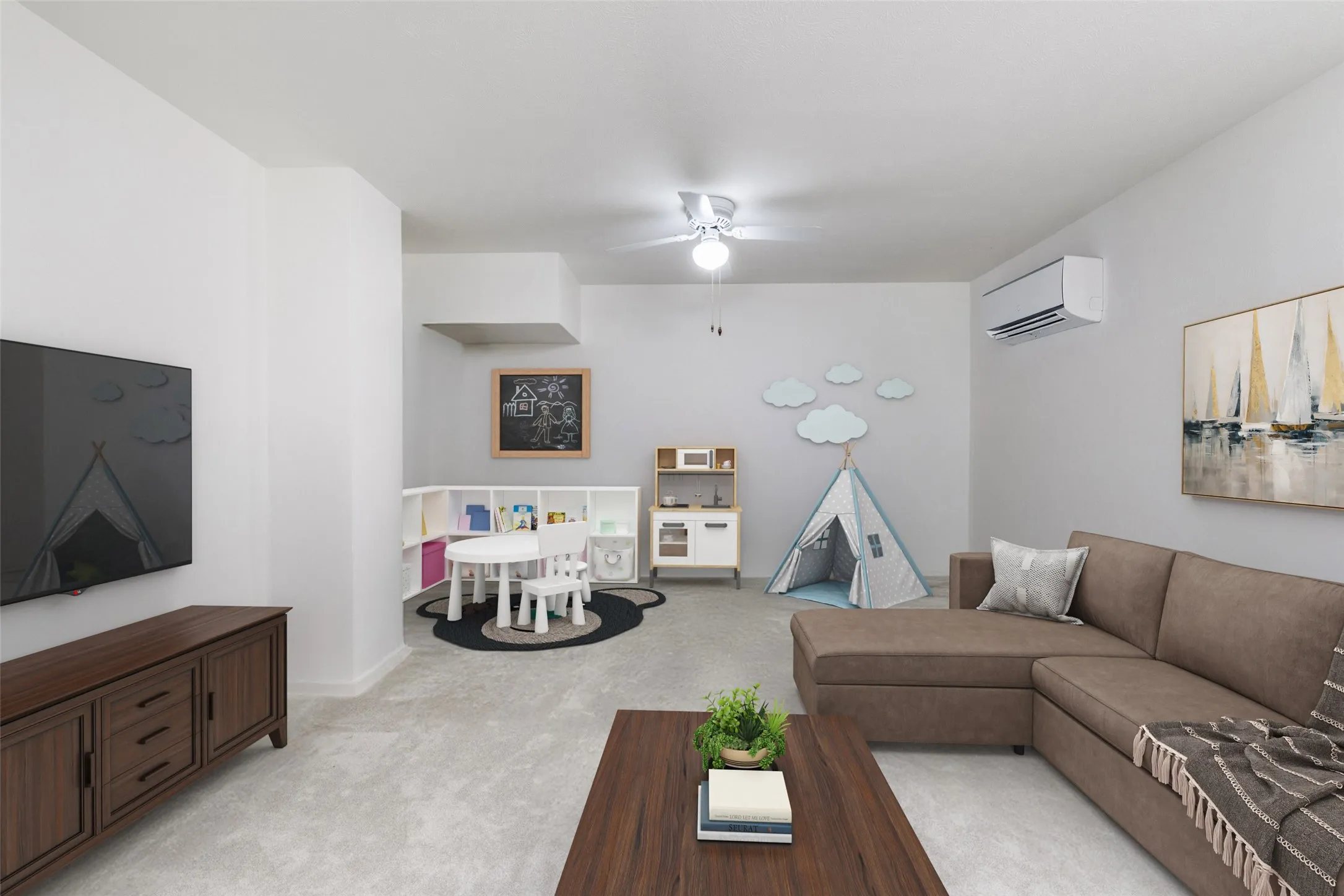 Amazing 3rd floor air conditioned bonus/flex space complete with a skylight.