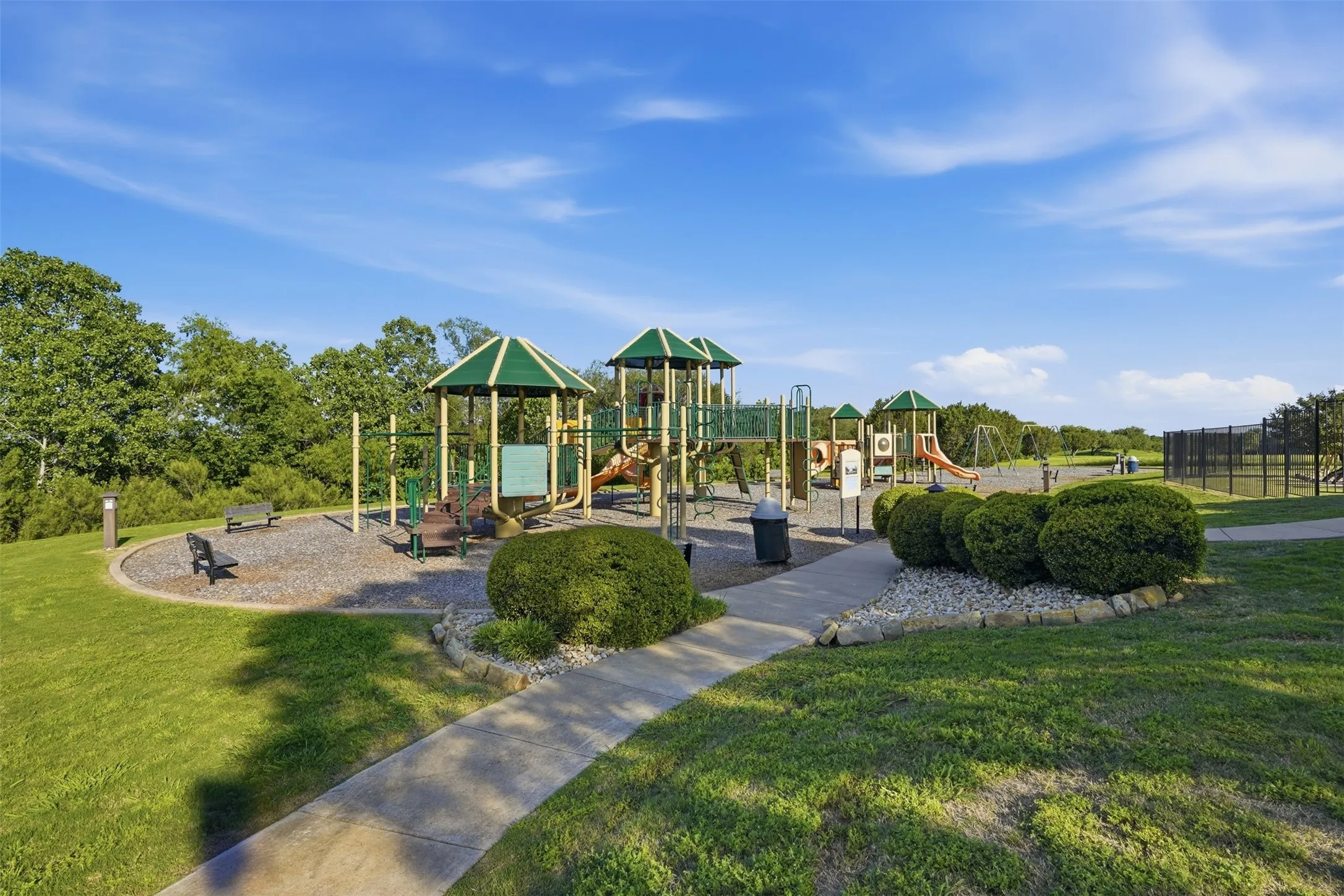 Community playgound area near pool and clubhouse.
