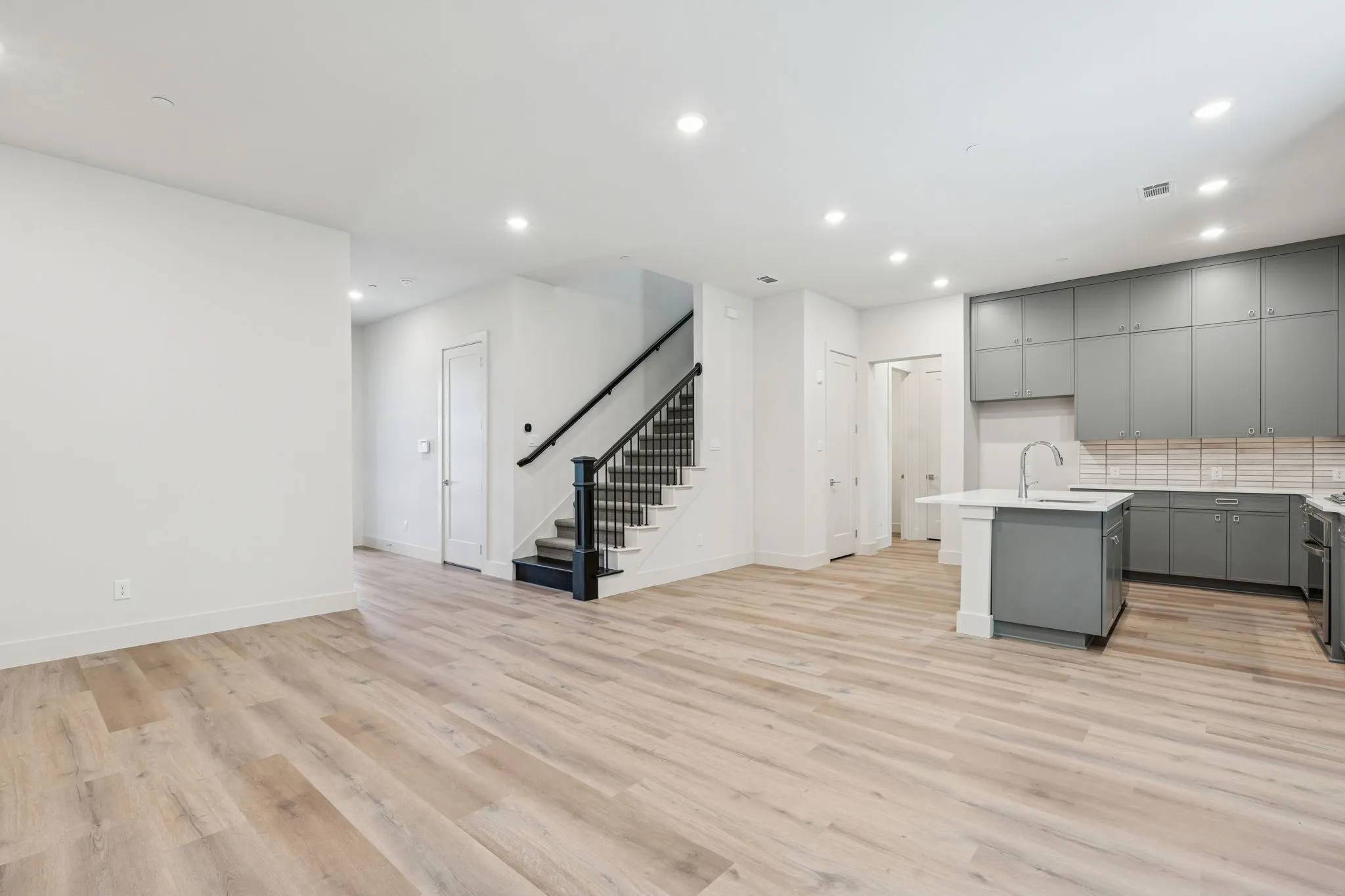 Luxury vinyl plank flooring.
