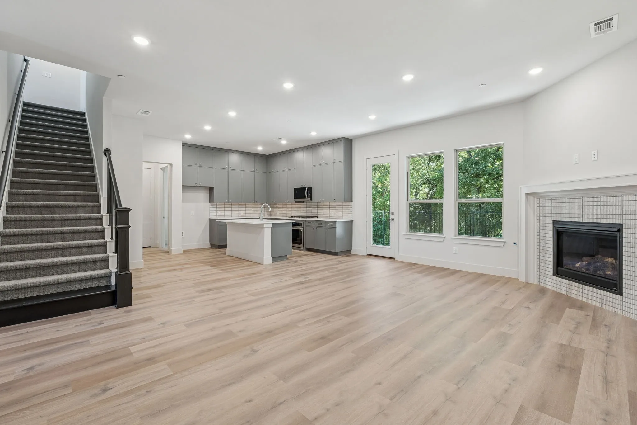 Open concept living.