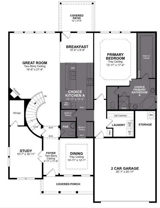 Beazer Homes Lovers Landing Madison Floorplan.