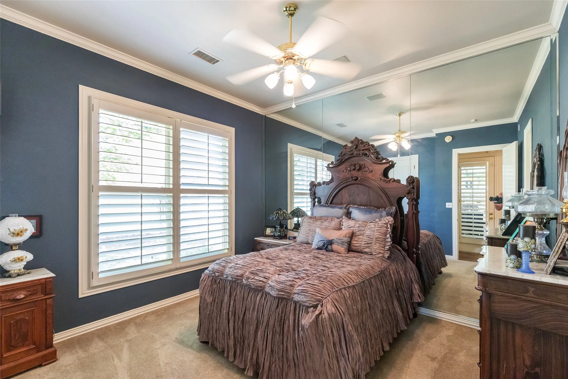 2nd bedroom with view of golf course downstairs and it's own private bath.