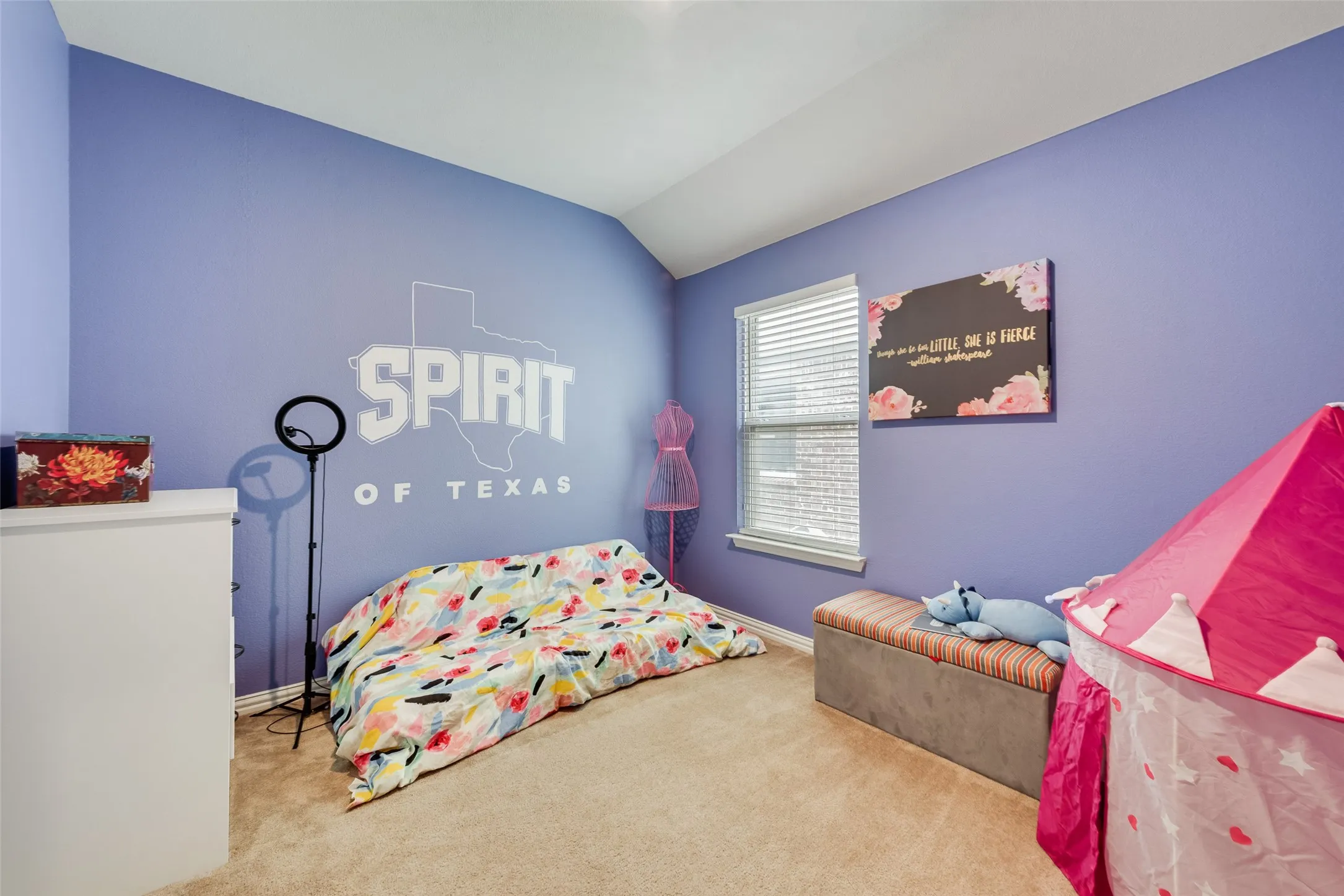 2nd bedroom near front of house at 1432 Westview Ln in the Canyon Falls community in Northlake, TX
