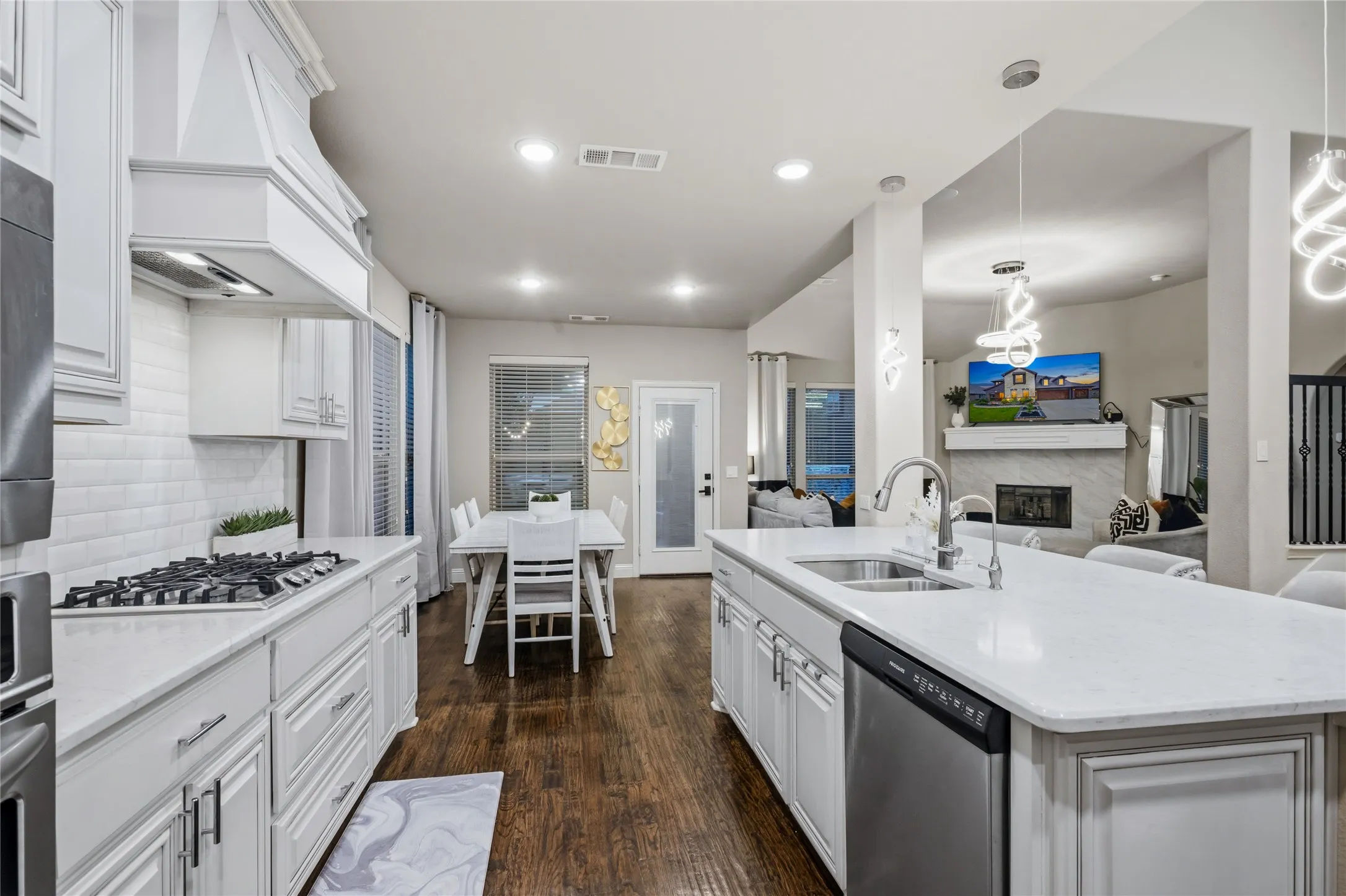 Kitchen view from the pantry area.
