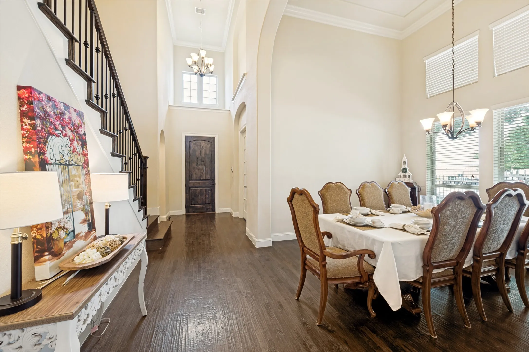 Open dining room