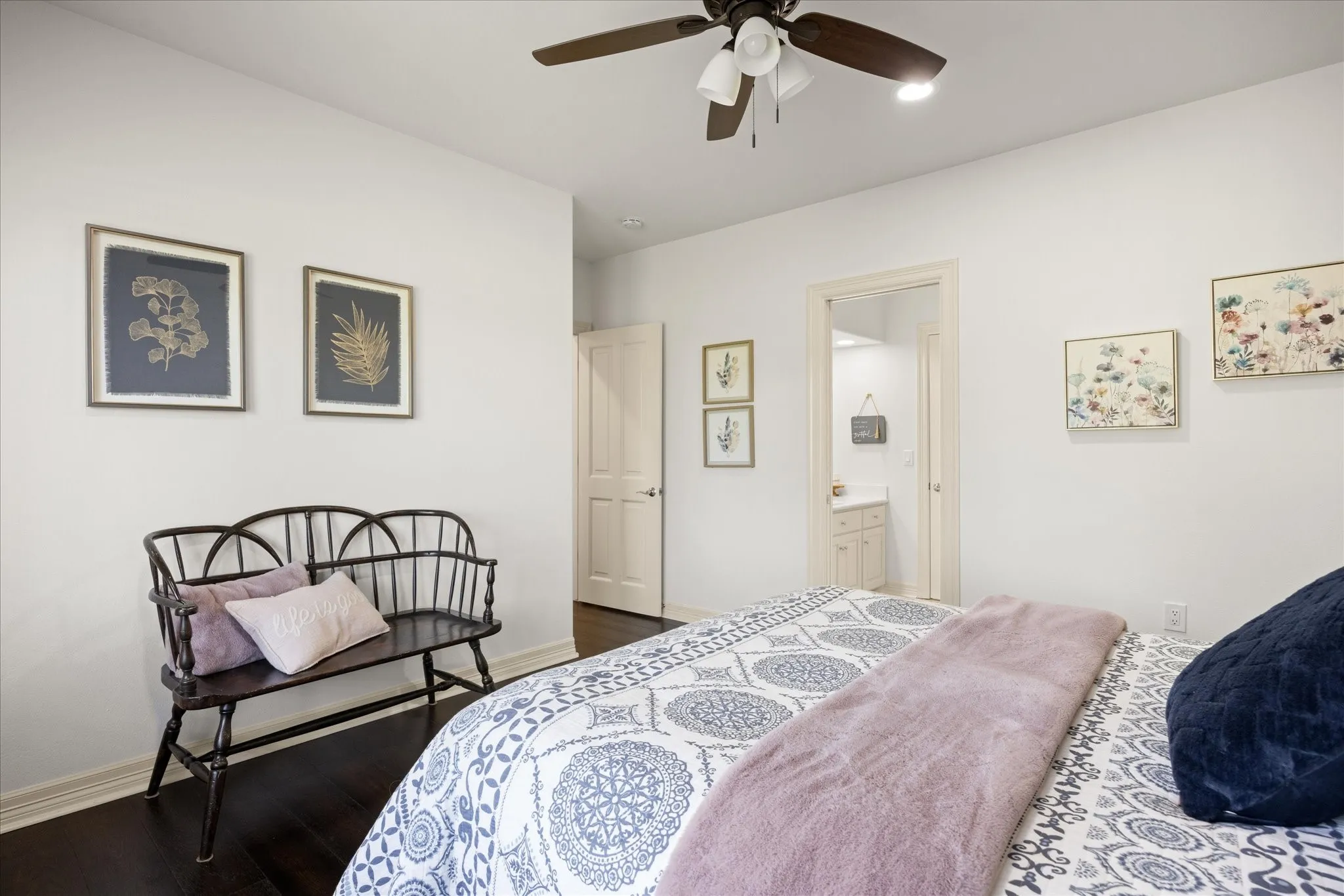 Hardwood-style flooring throughout