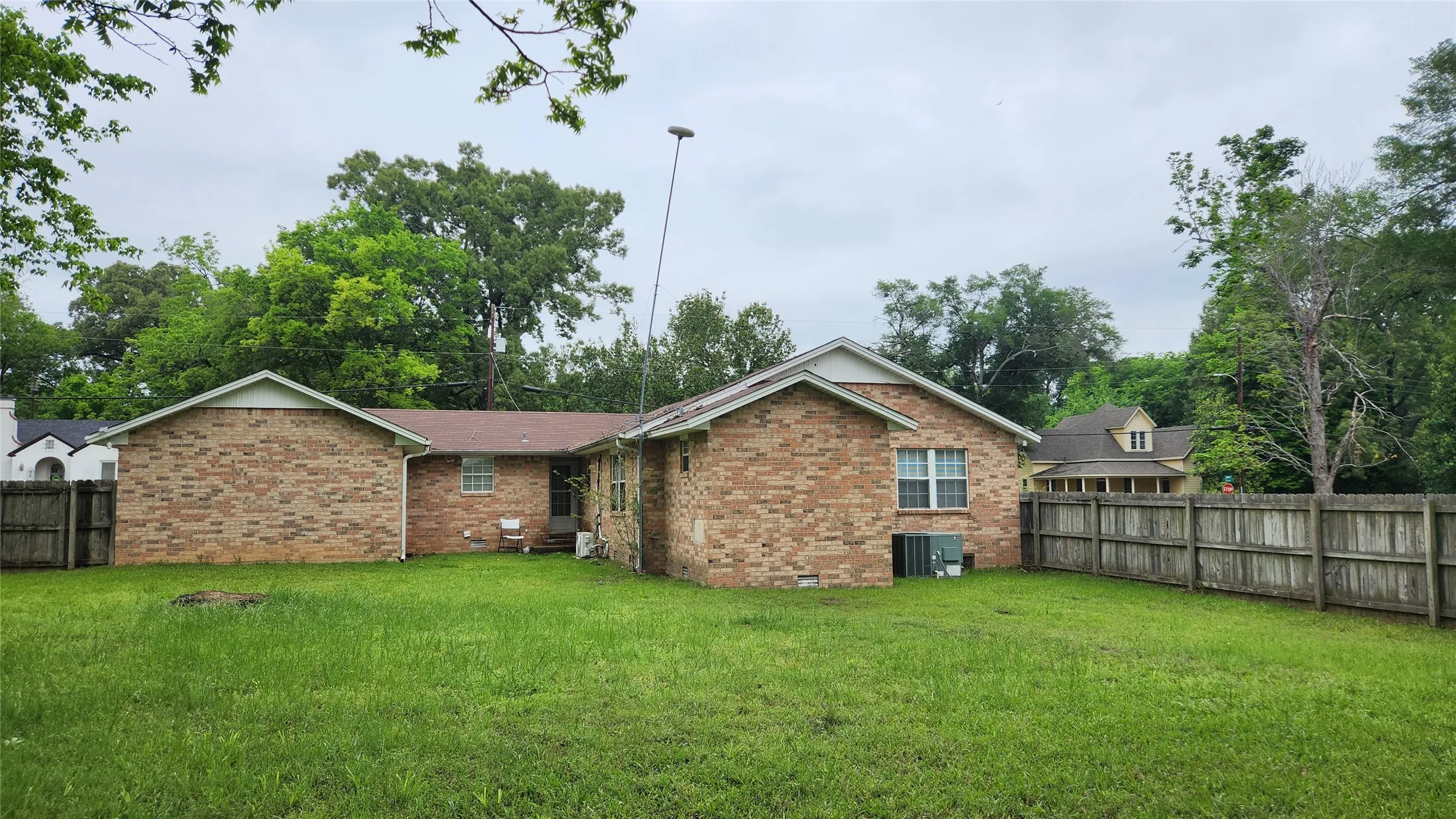 Large backyard