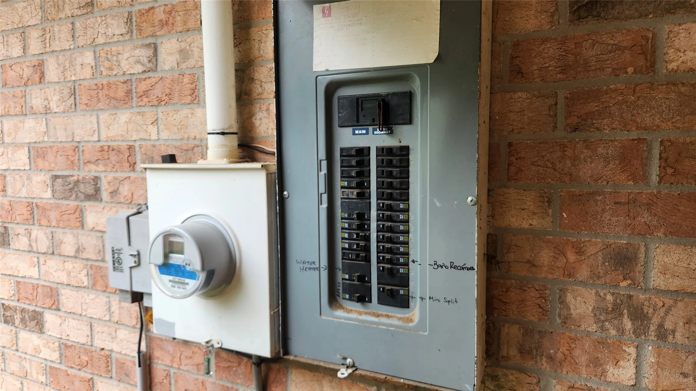 Easy access to breaker panel