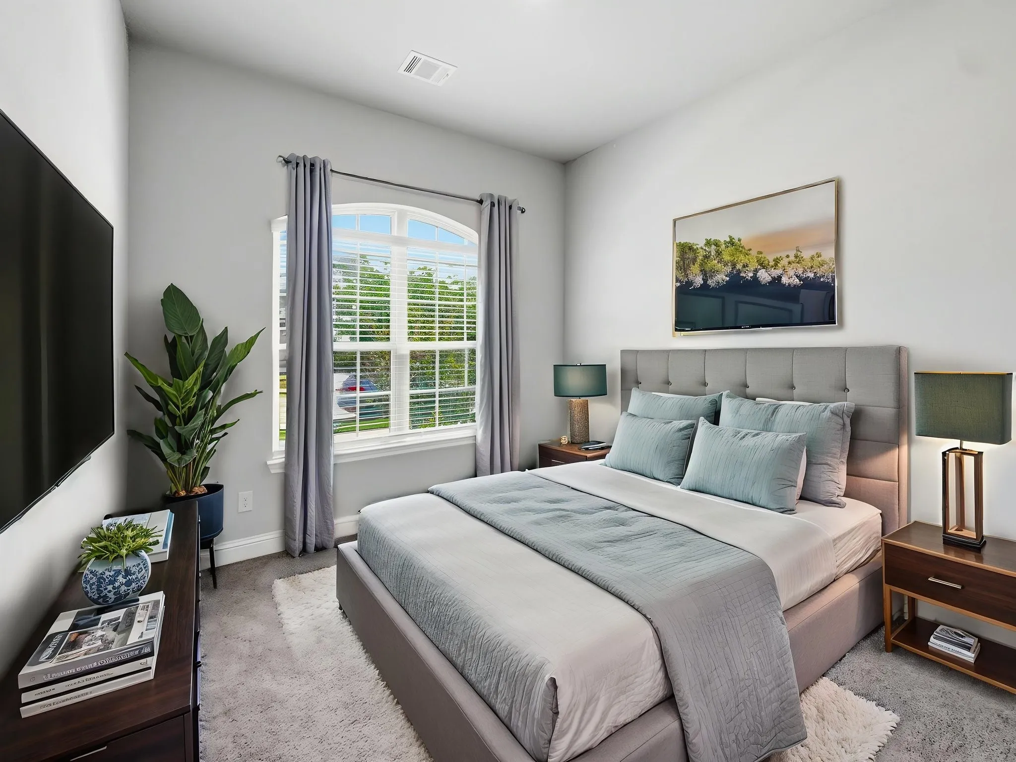 Virtually staged third bedroom