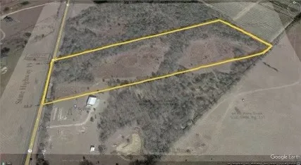 Map location with property outline.