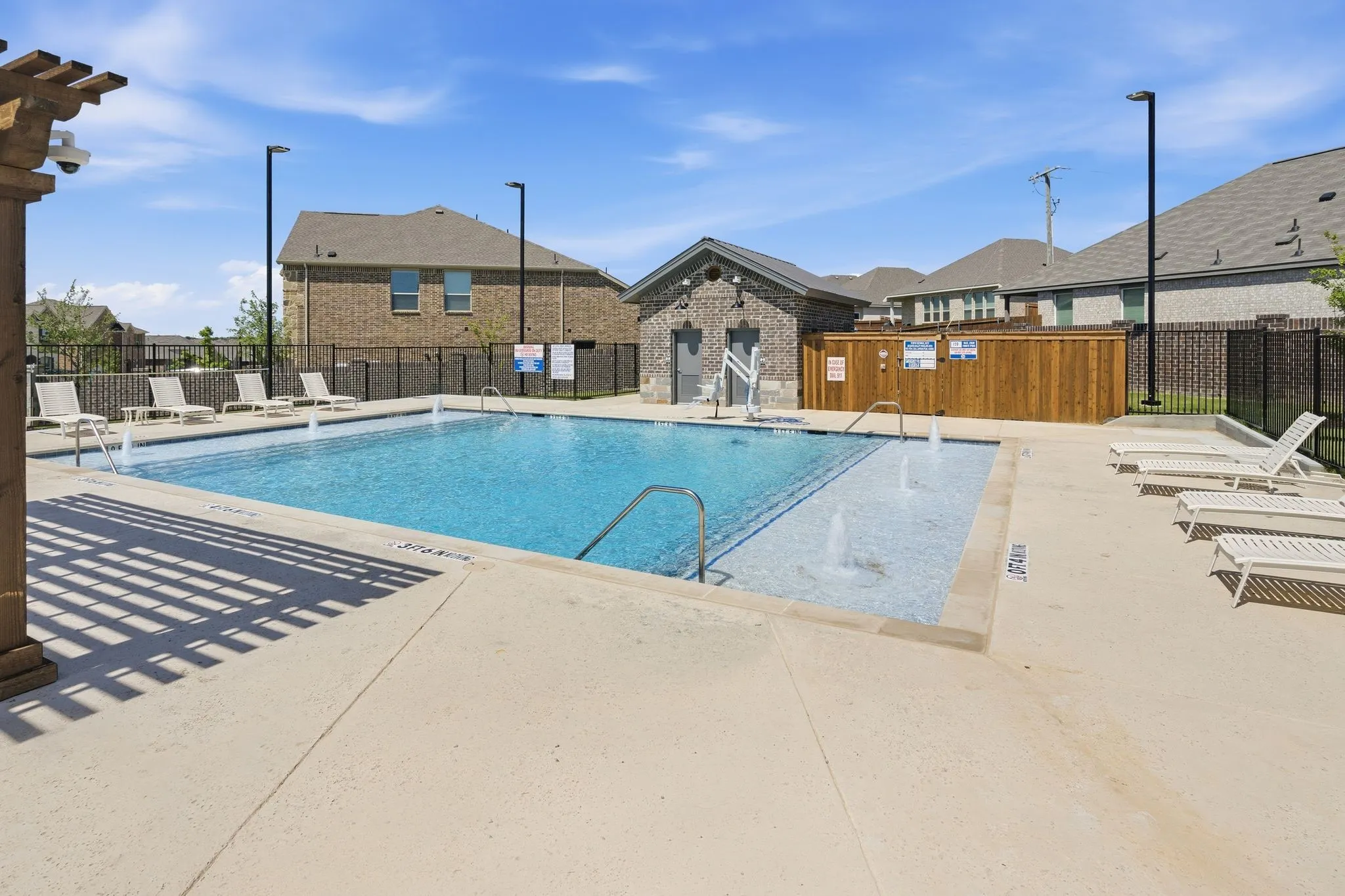 community swimming pool