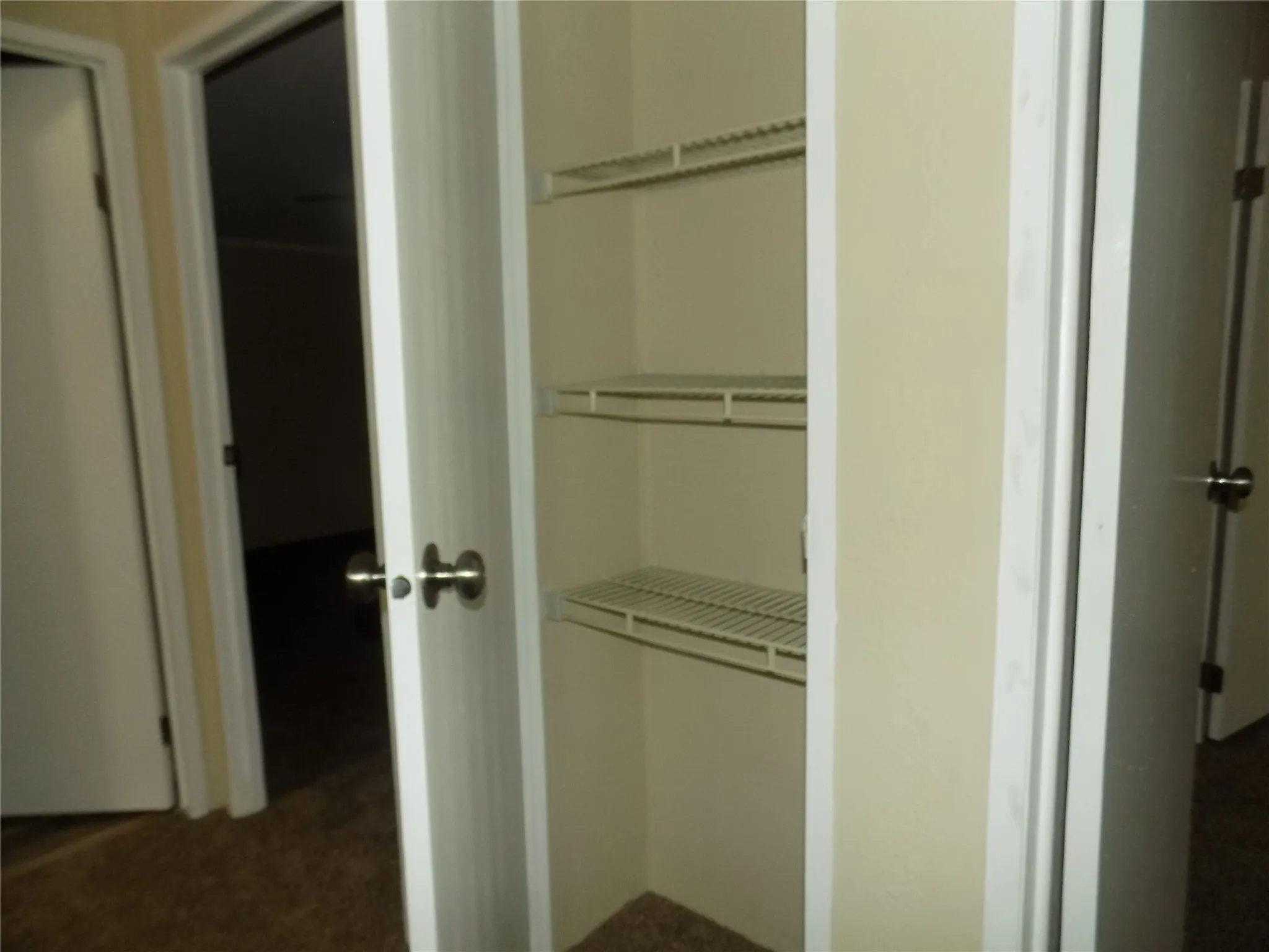 Linen closet to support the secondary bedrooms.