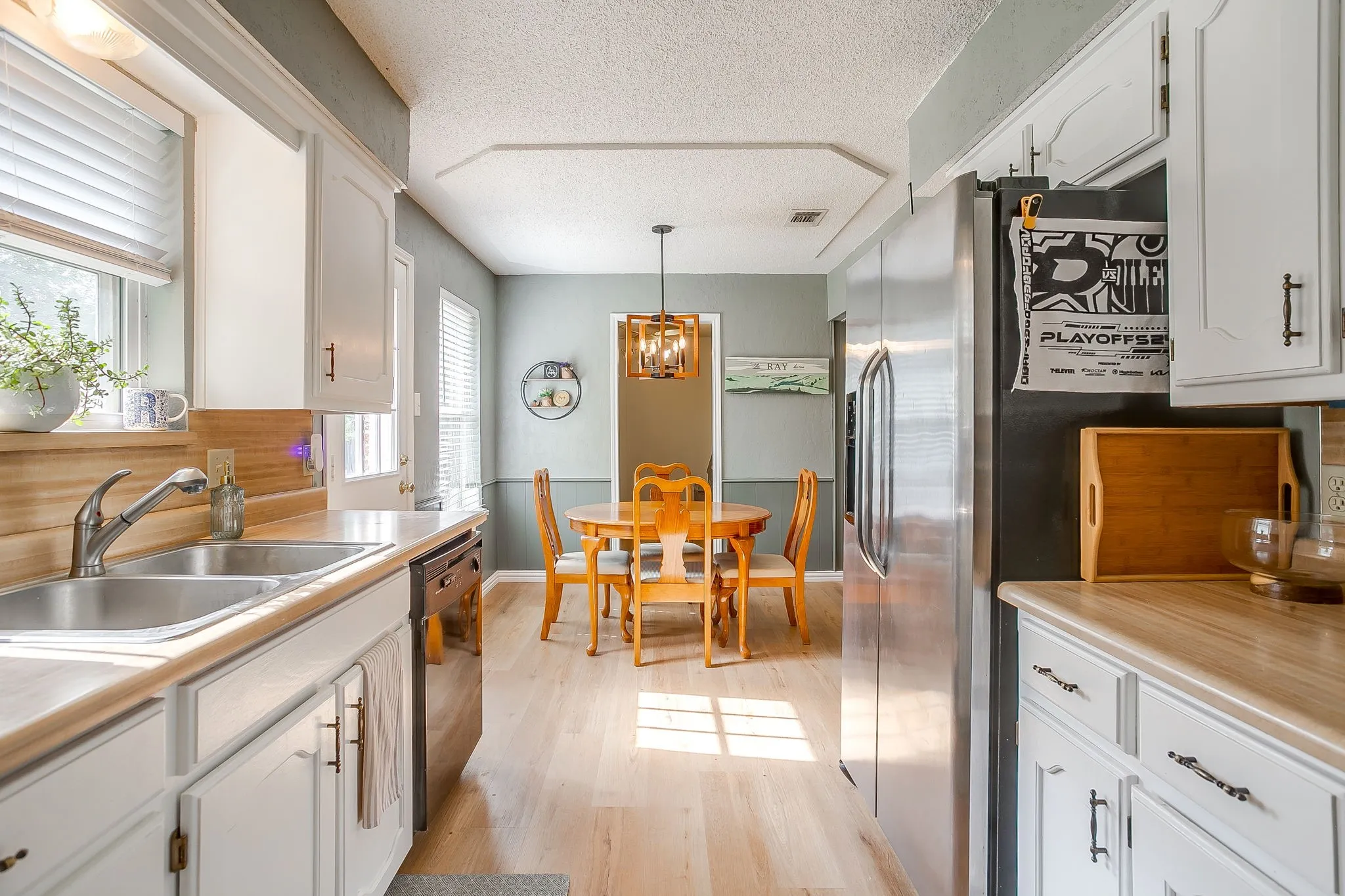 white cabinets