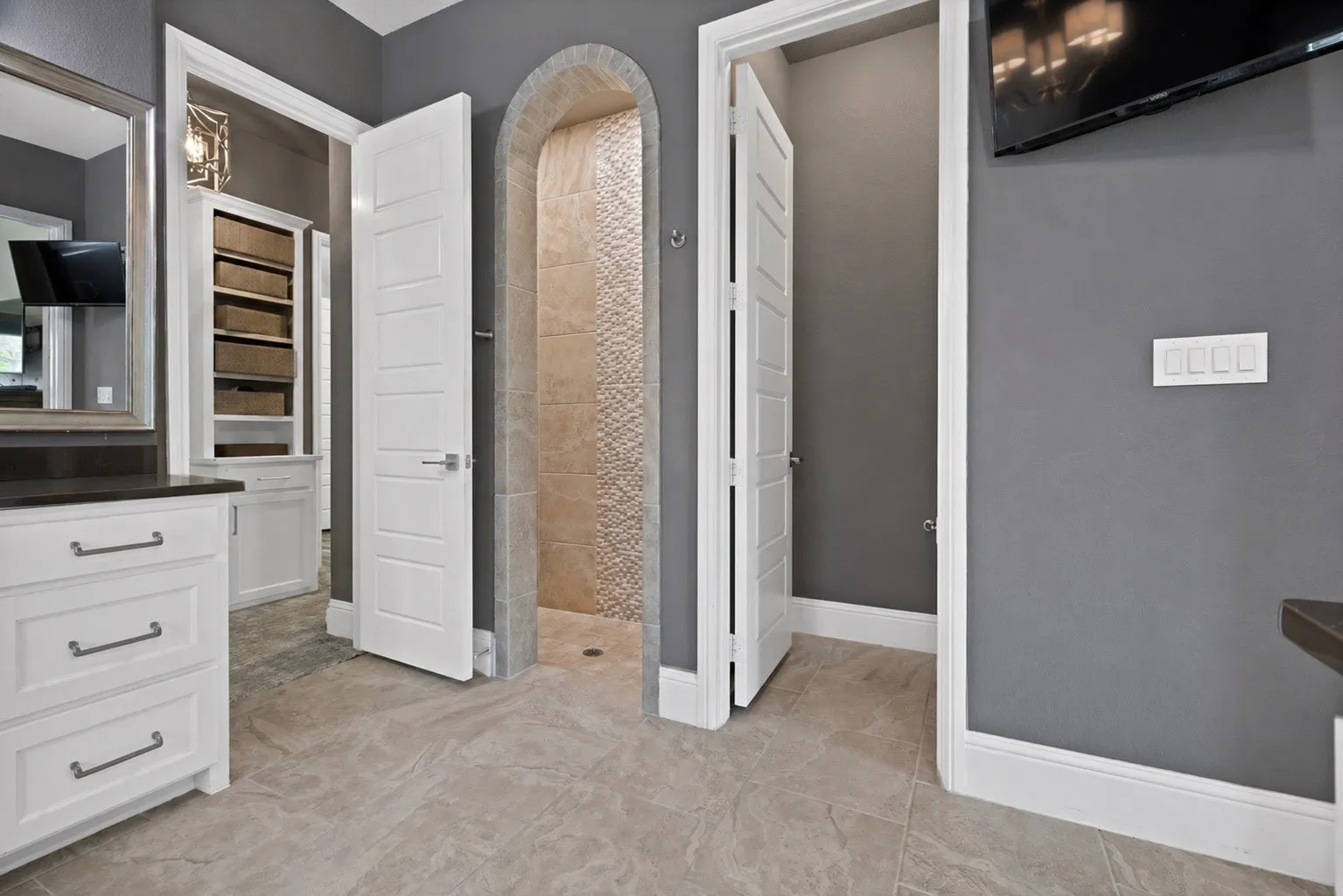 Bathroom featuring a walk-in shower