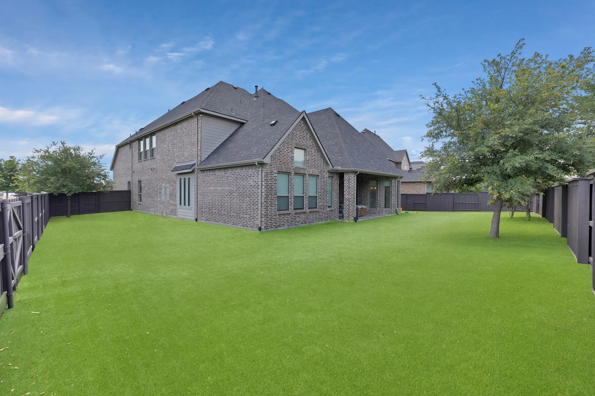 Expansive backyard