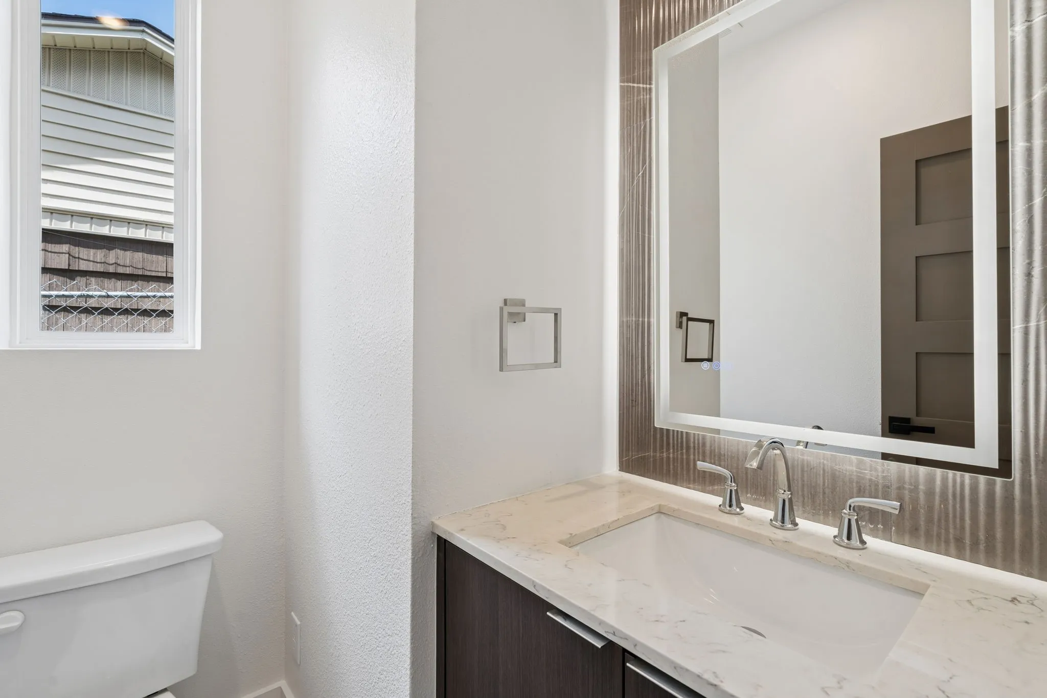 Half bath on first floor.
