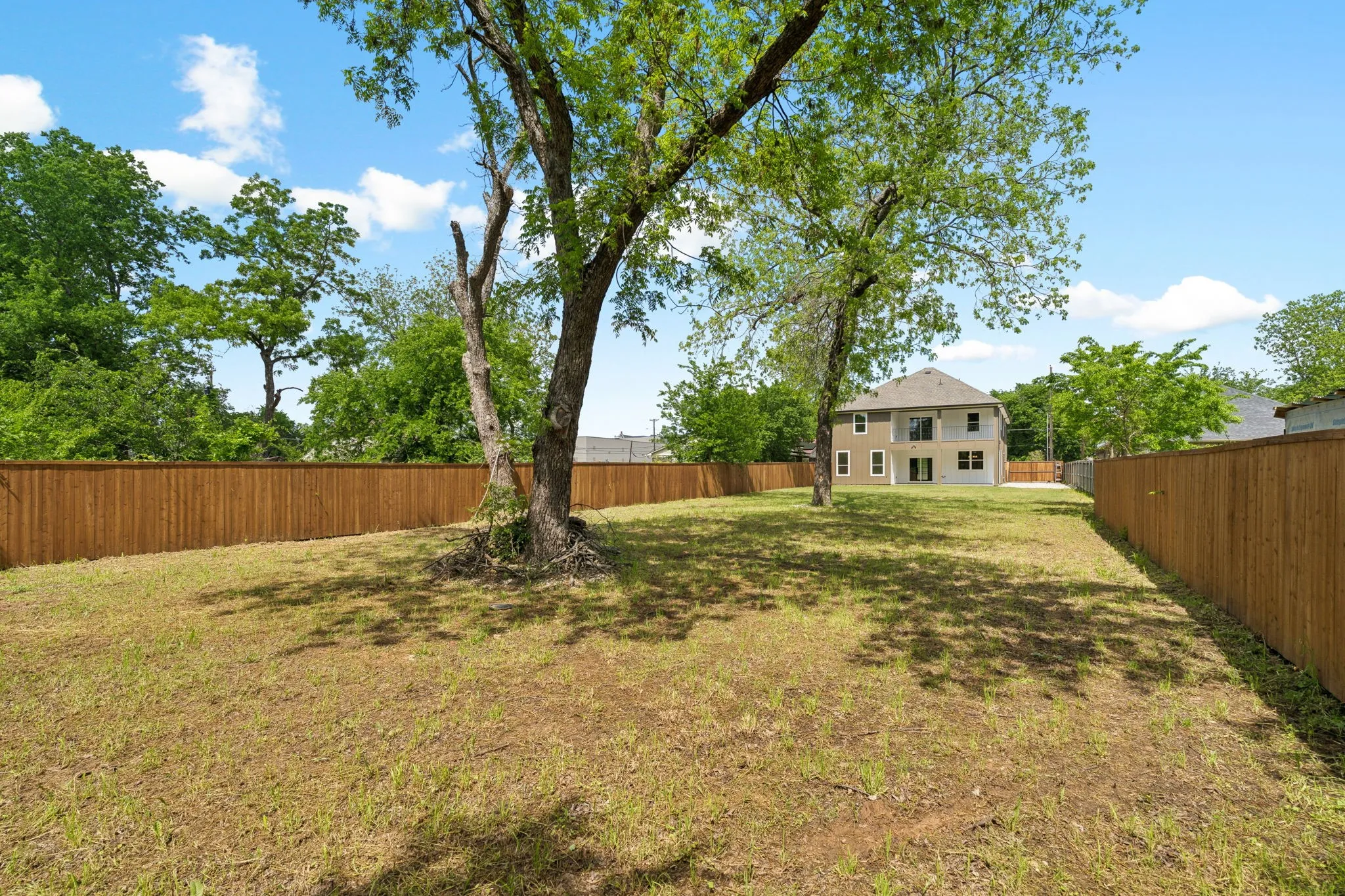 Huge yard.