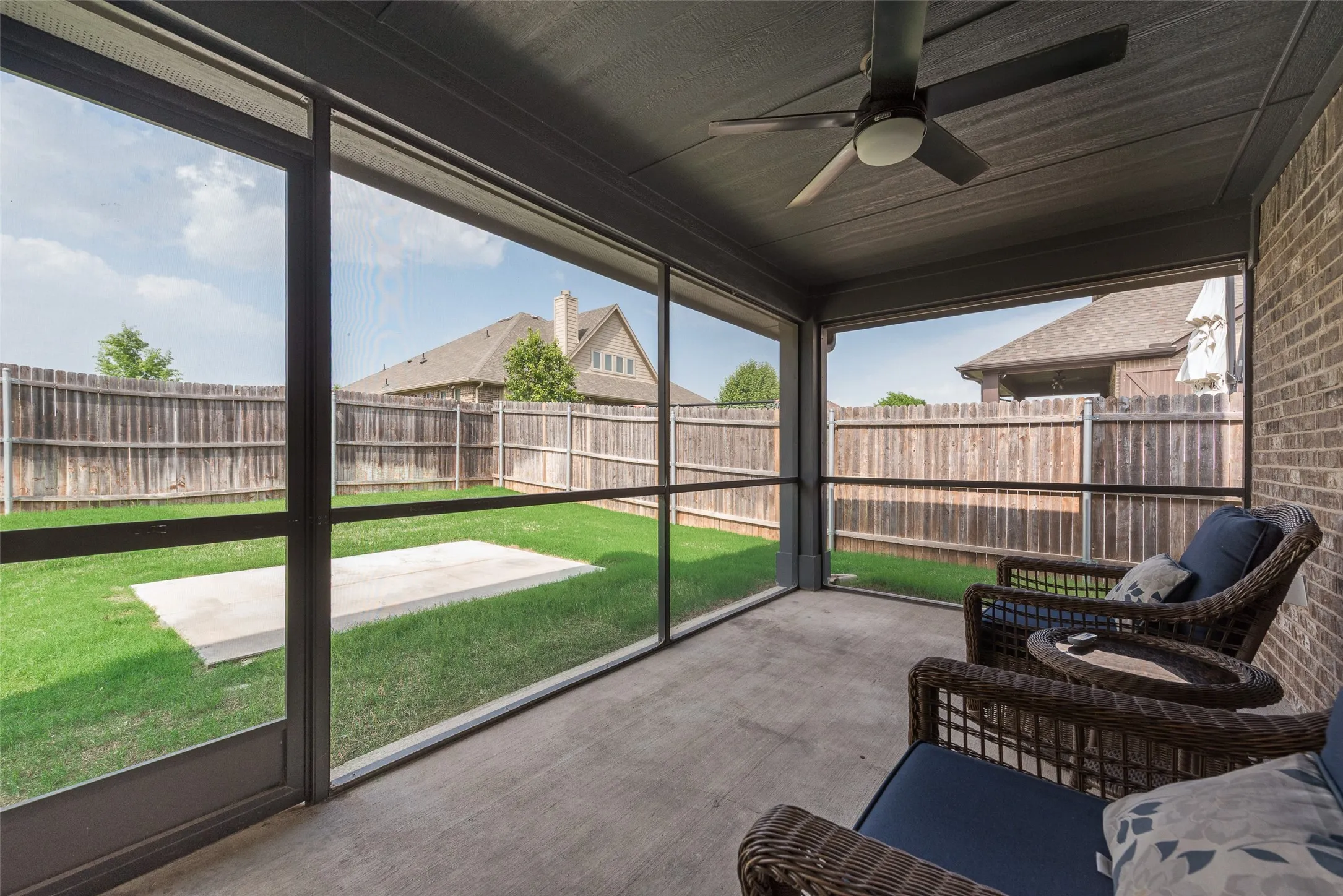 Enclosed patio