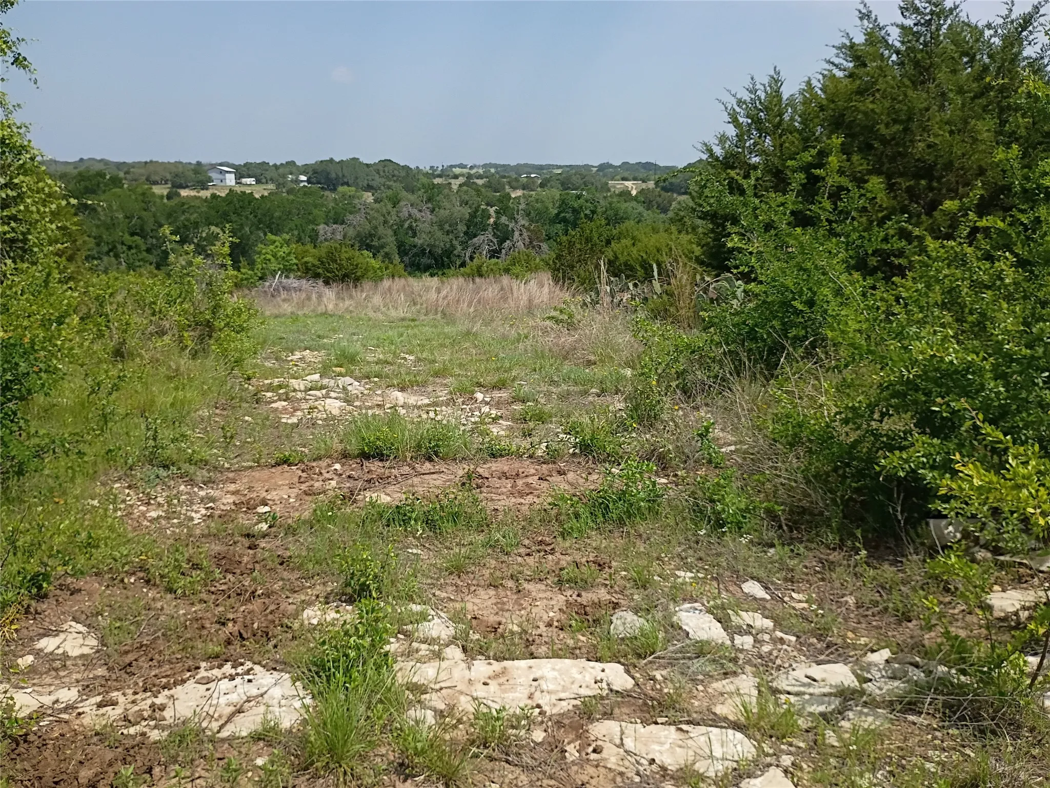 Expansive raw land featuring varied topography, mature trees, and natural rock formations