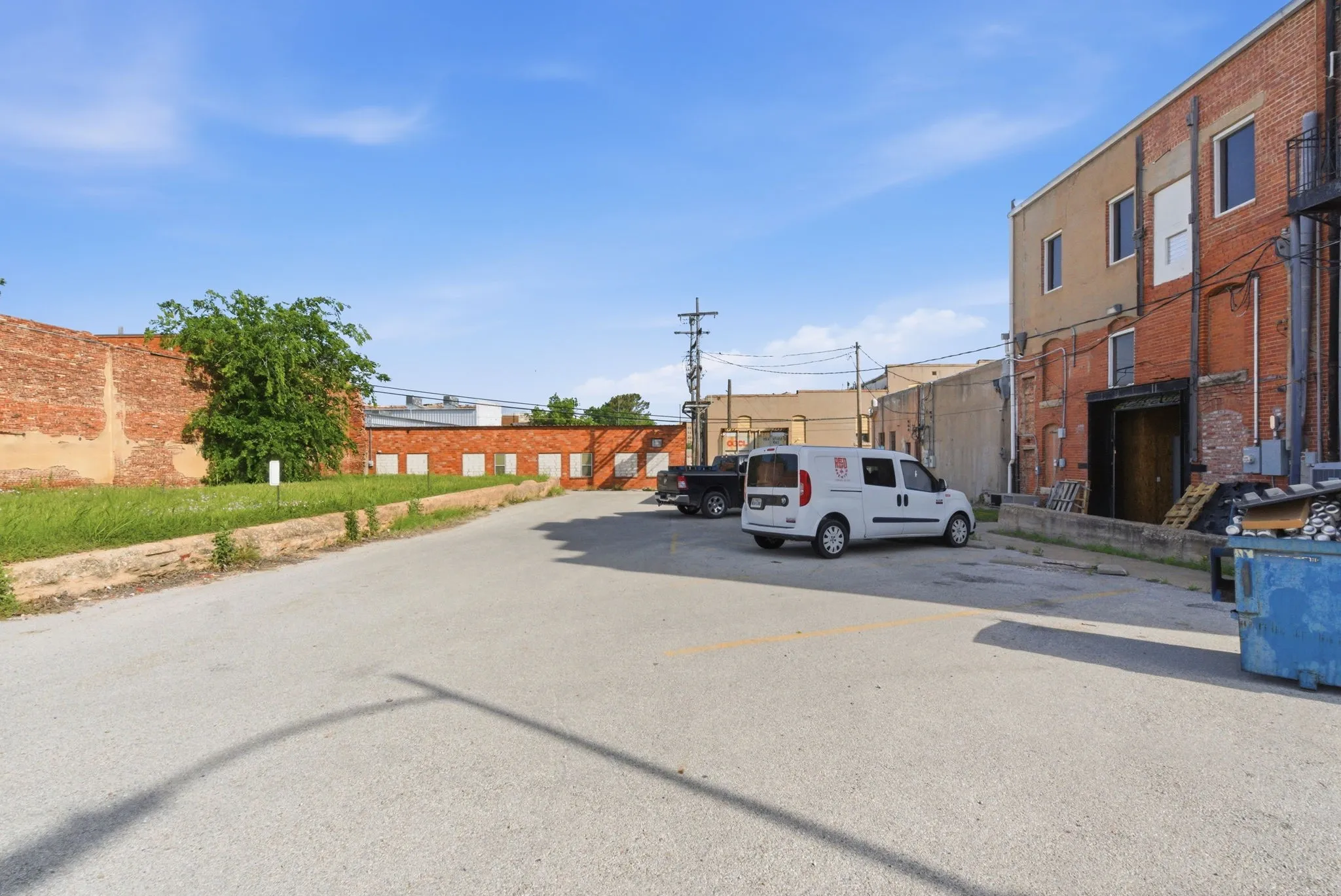 Parking Lot in back
