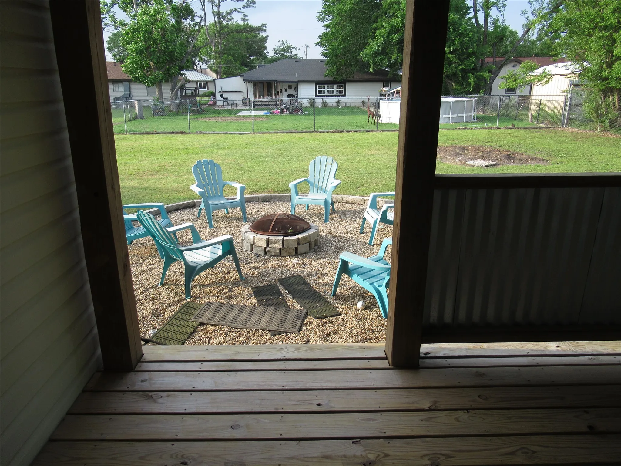 Backyard from Covered Porch
