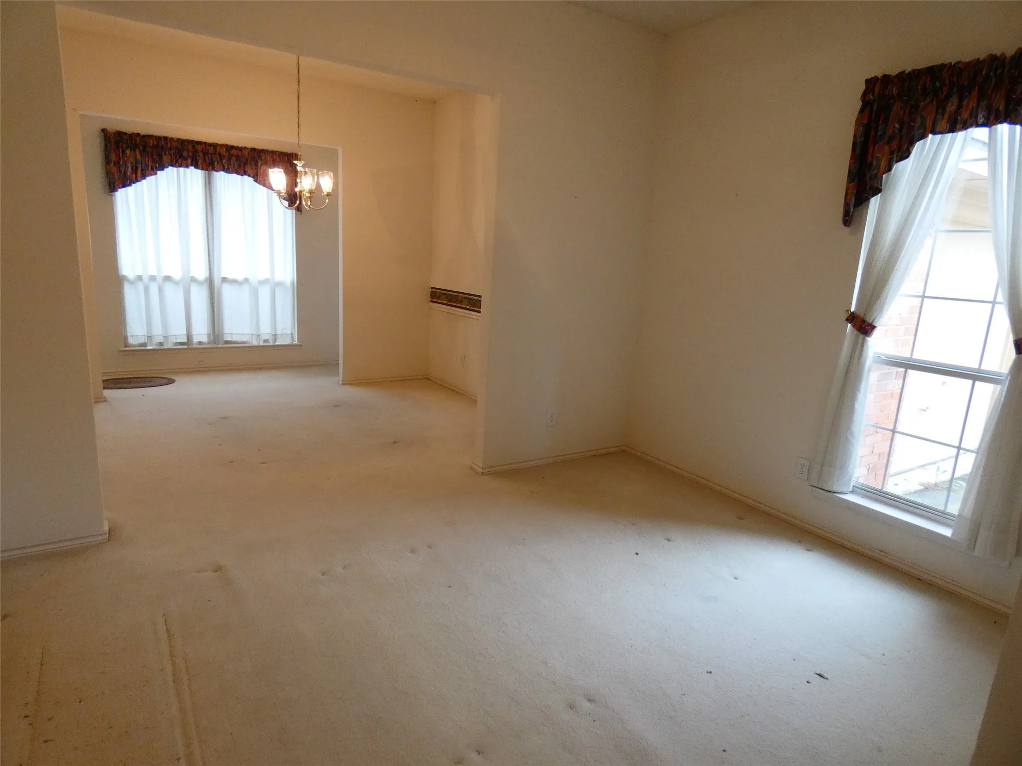 View of formal living and dining